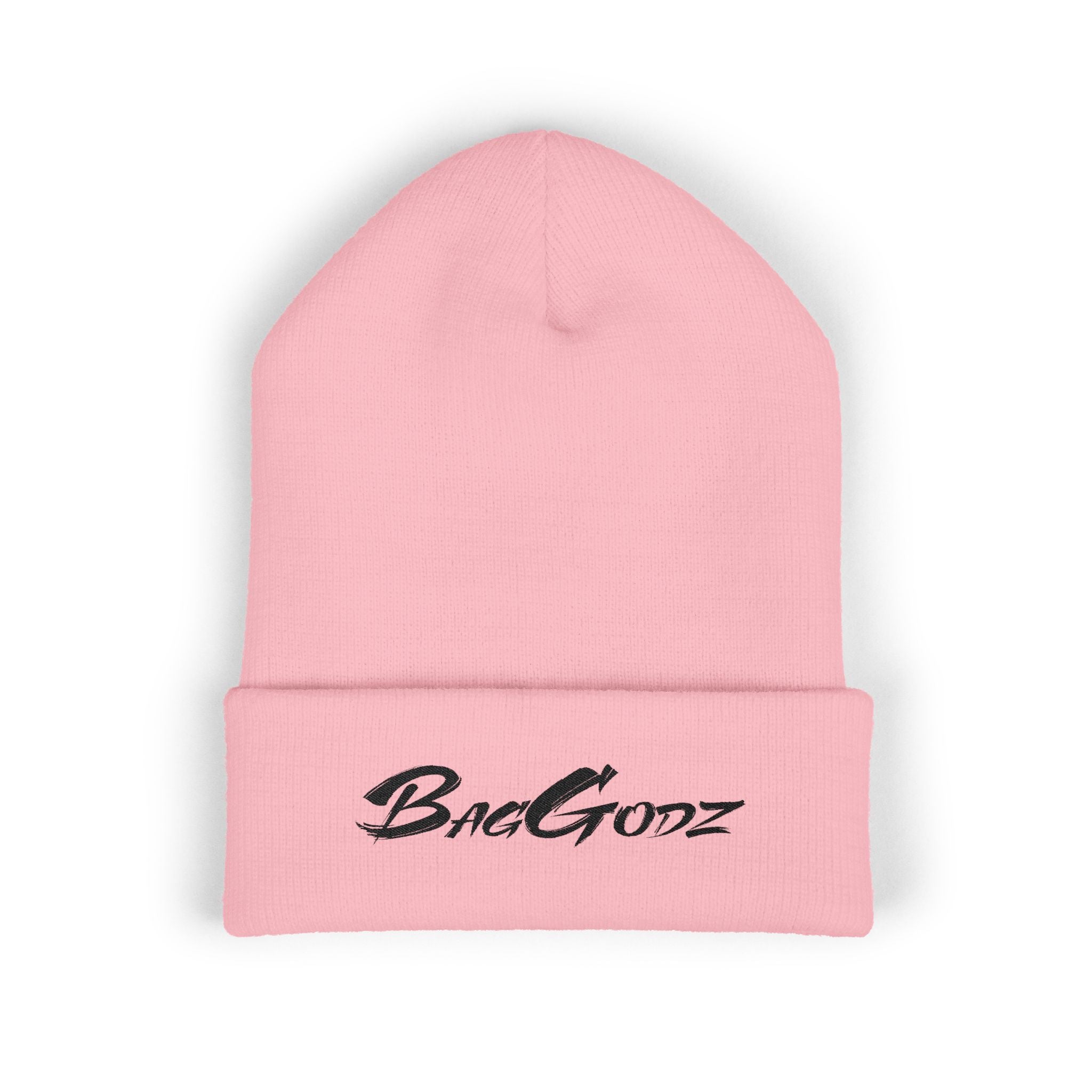Black BagGodz Classic Cuffed Beanie (Embroidery) - Multiple Colors