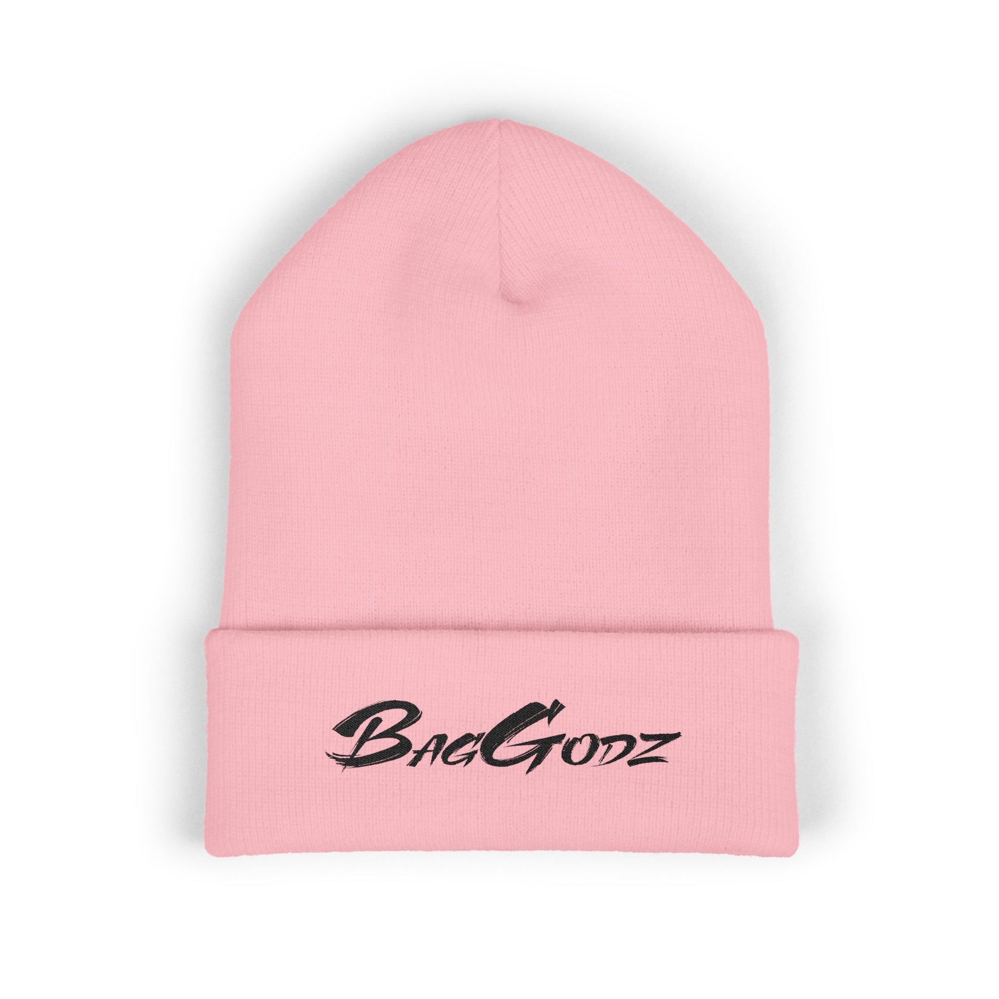 Black BagGodz Classic Cuffed Beanie (Embroidery) - Multiple Colors
