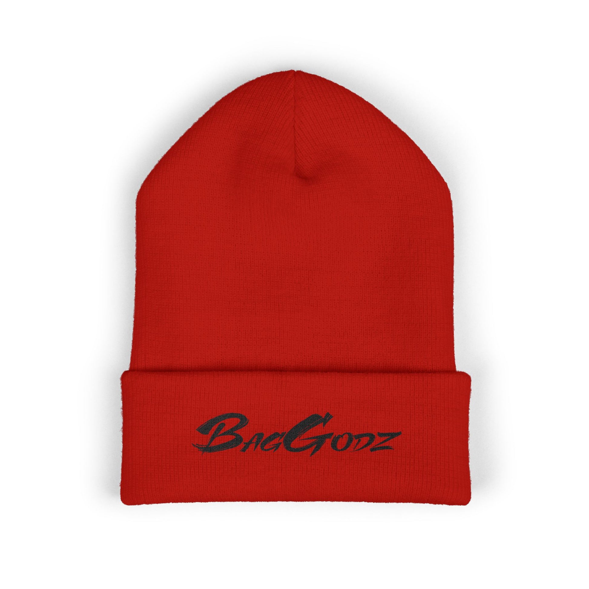 Black BagGodz Classic Cuffed Beanie (Embroidery) - Multiple Colors