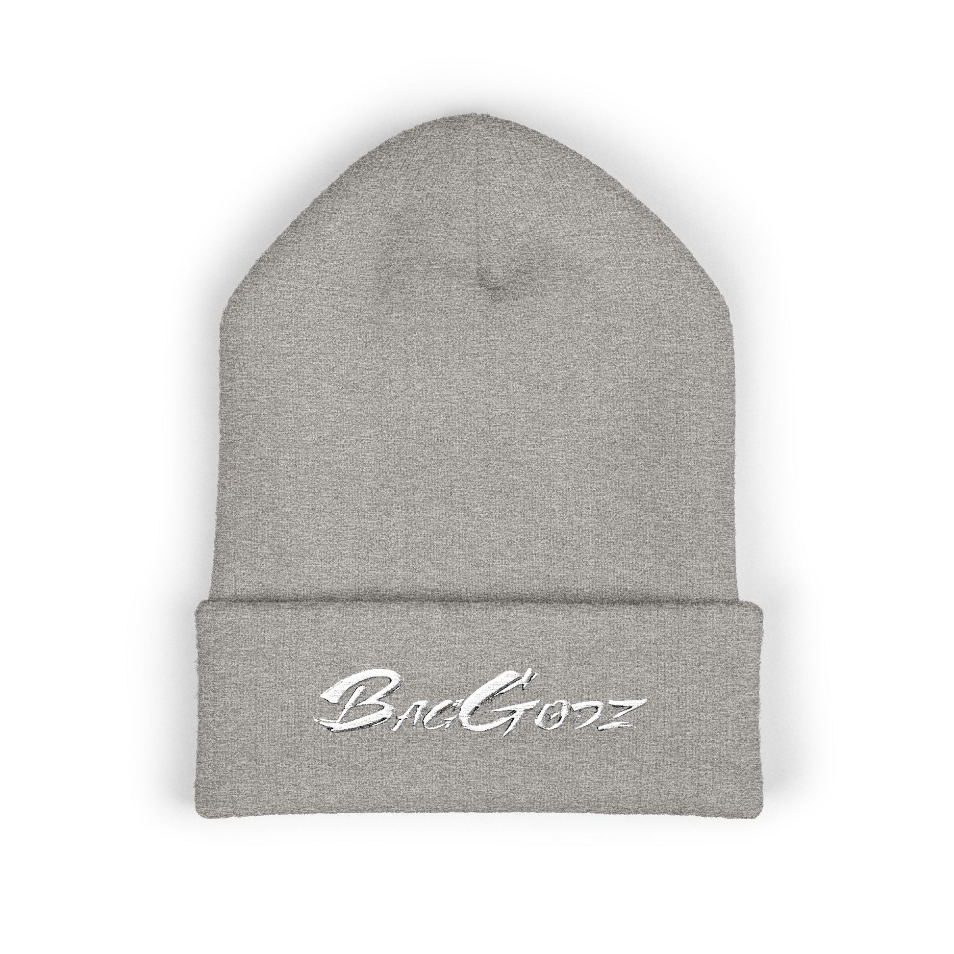 White BagGodz Classic Cuffed Beanie (Embroidery) - Multiple Colors