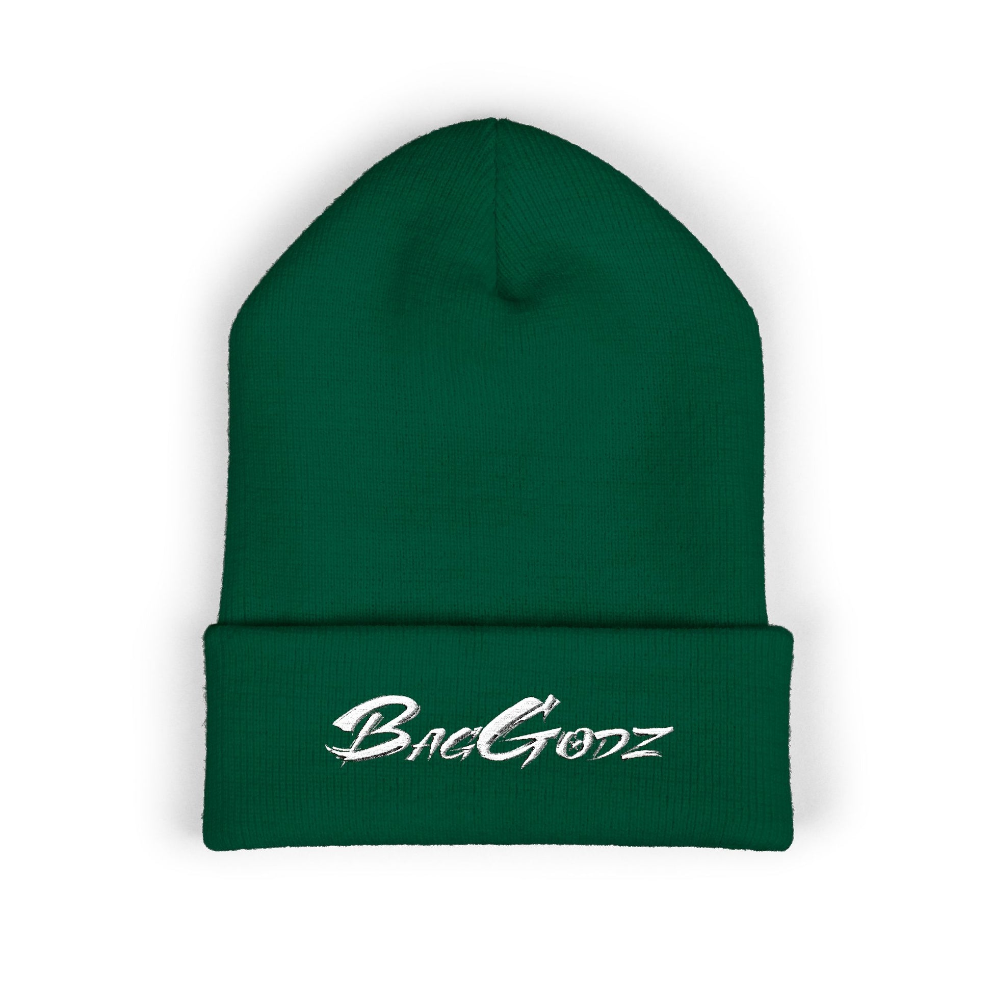 White BagGodz Classic Cuffed Beanie (Embroidery) - Multiple Colors