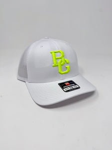 White 112 Trucker Hat - Colored Embroidery - RICHARDSON