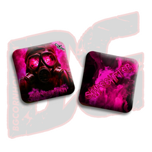 Load image into Gallery viewer, 2026 BG Comp Shapeshifter - &quot;Gas Mask&quot; - ACL Comp Stamped Cornhole Bags - SET OF 4 BAGS