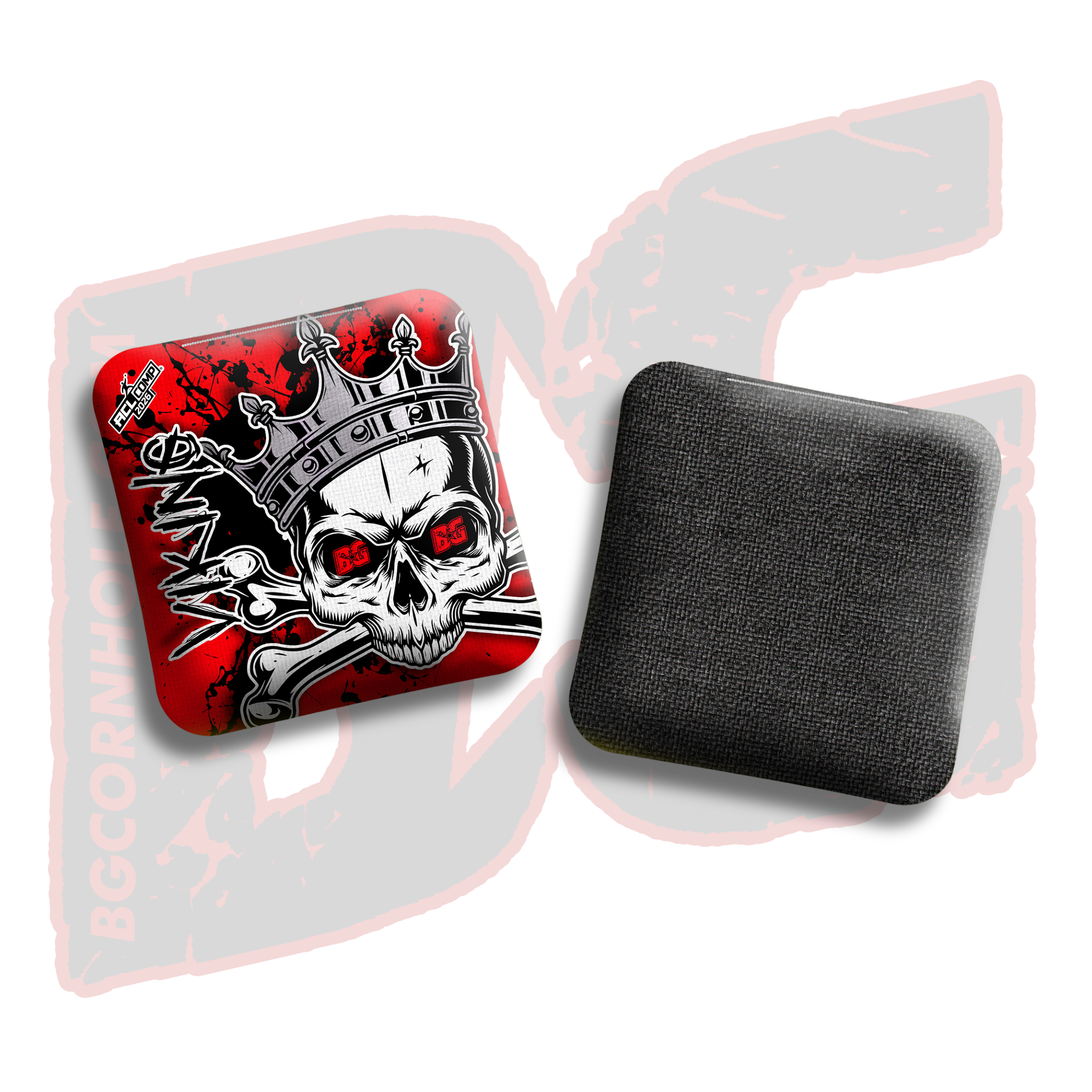 2026 BG Comp Viking - "Skull King" - ACL Comp Stamped Cornhole Bags - SET OF 4 BAGS