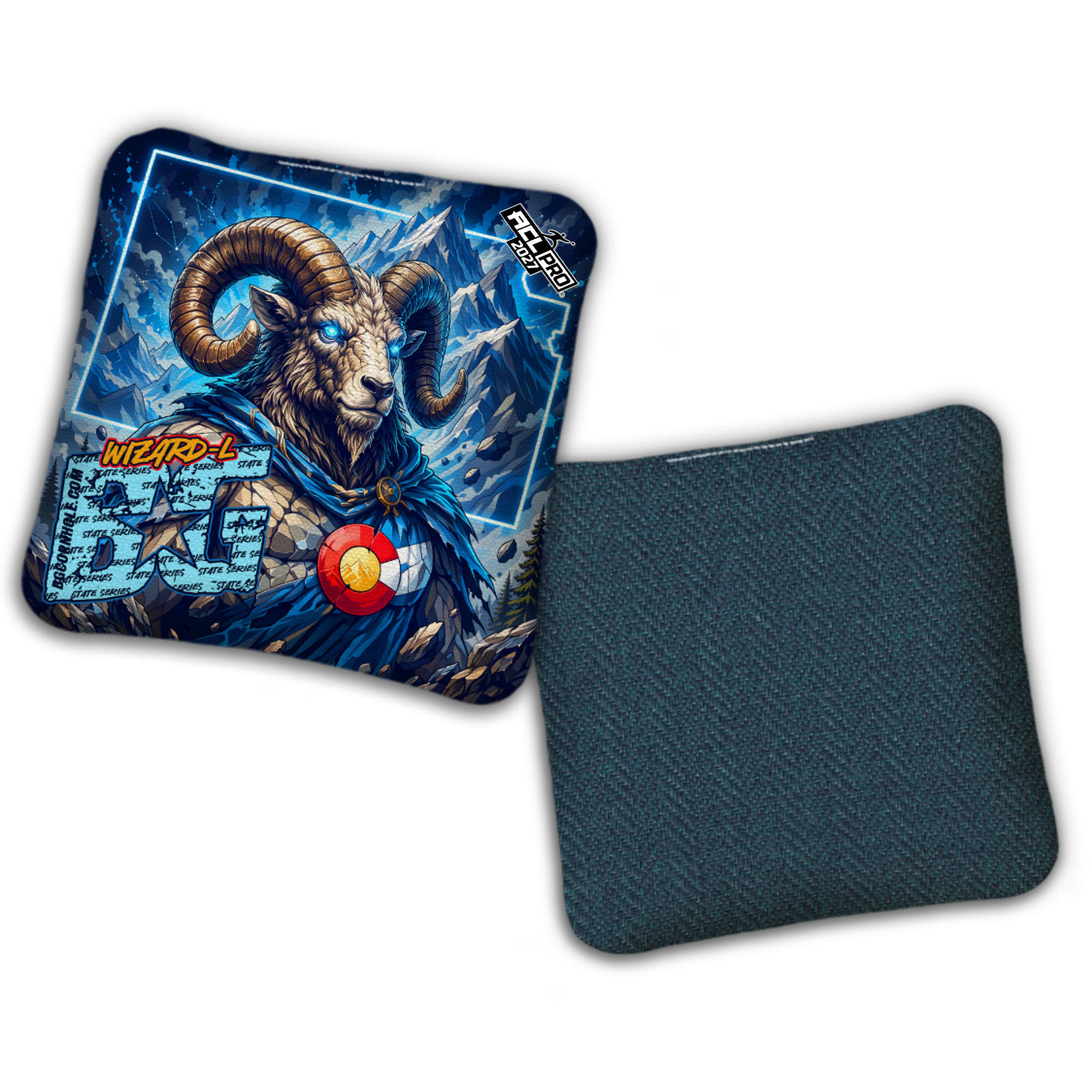 2027 BG Multiple Bag Models "ALPINE RAM CO" - ACL Pro Stamped Cornhole Bags - SET OF 4 BAGS
