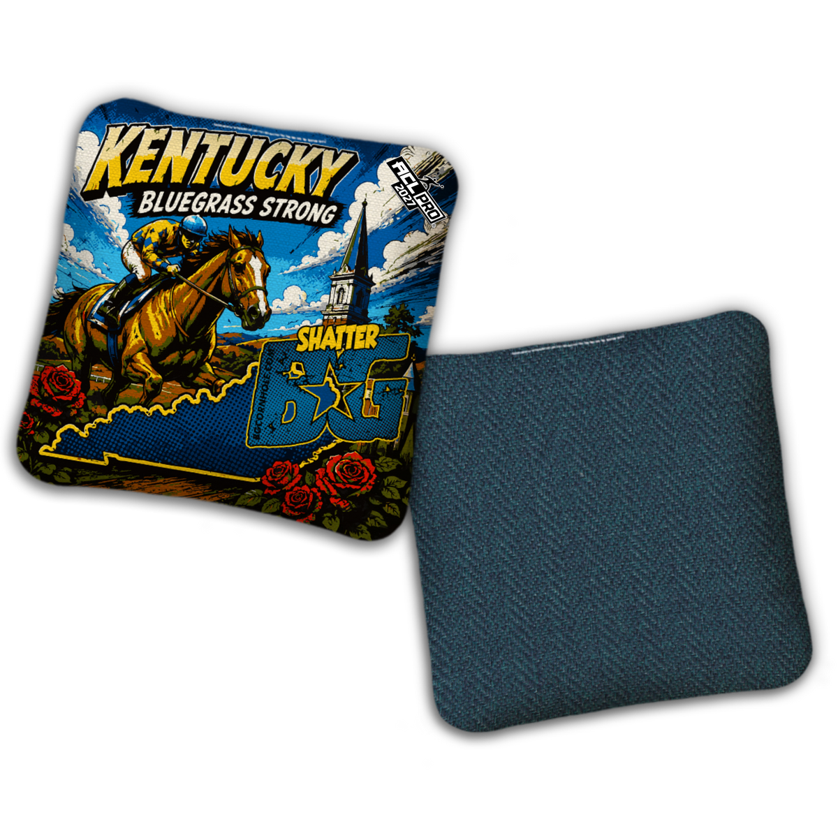 2027 BG Multiple Bag Models "Kentucky Bluegrass Strong" - ACL Pro Stamped Cornhole Bags - SET OF 4 BAGS