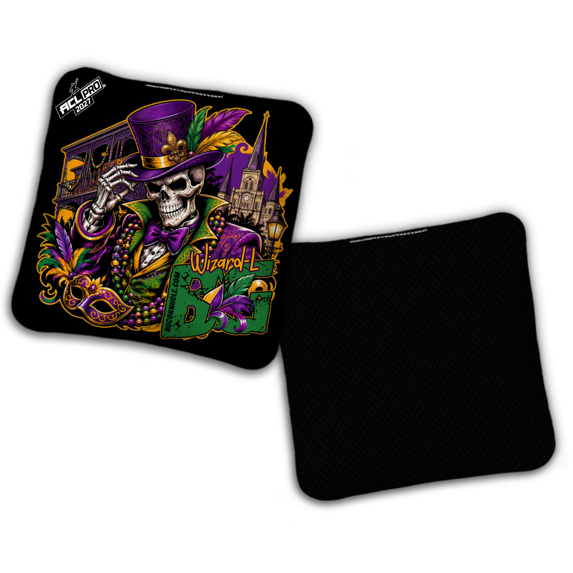 2027 BG "BOURBON STREET" - ACL Pro Stamped Cornhole Bags - SET OF 4 BAGS