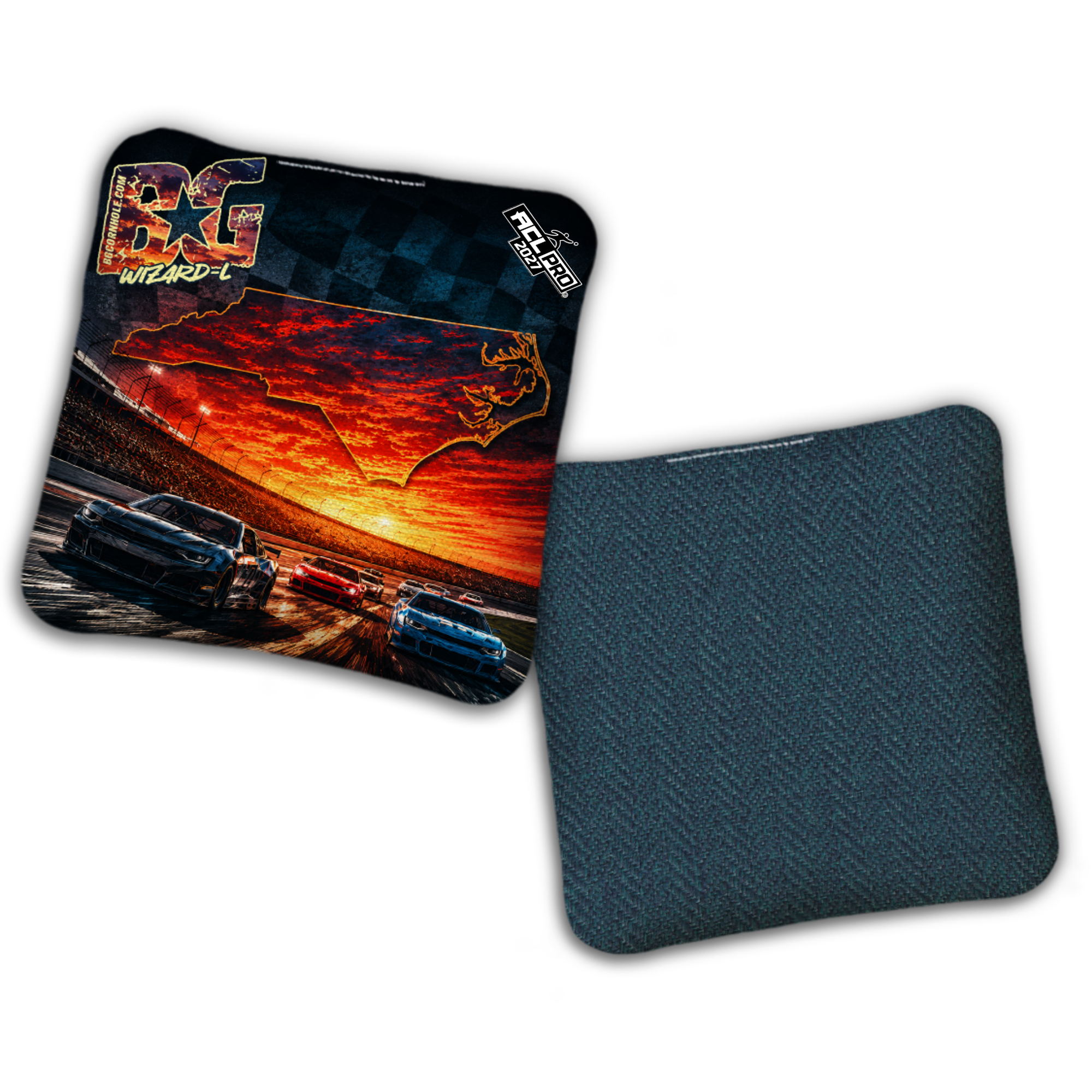 2027 BG Multiple Bag Models "Checkered Flag" - ACL Pro Stamped Cornhole Bags - SET OF 4 BAGS