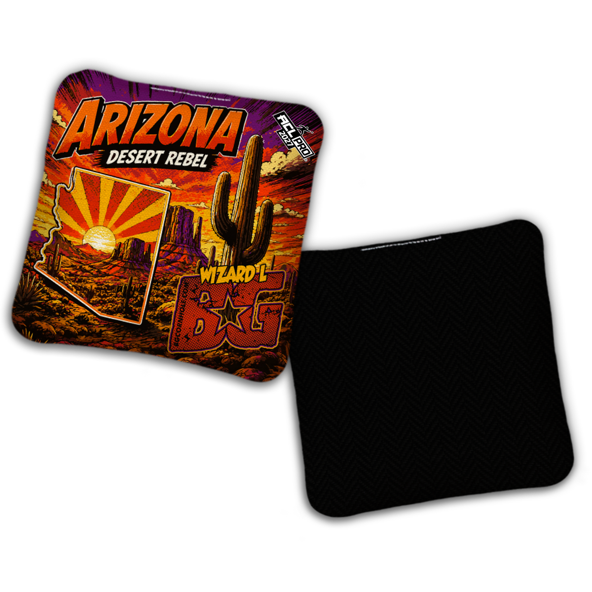 2027 BG Multiple Bag Models "Arizona Desert Rebel" - ACL Pro Stamped Cornhole Bags - SET OF 4 BAGS
