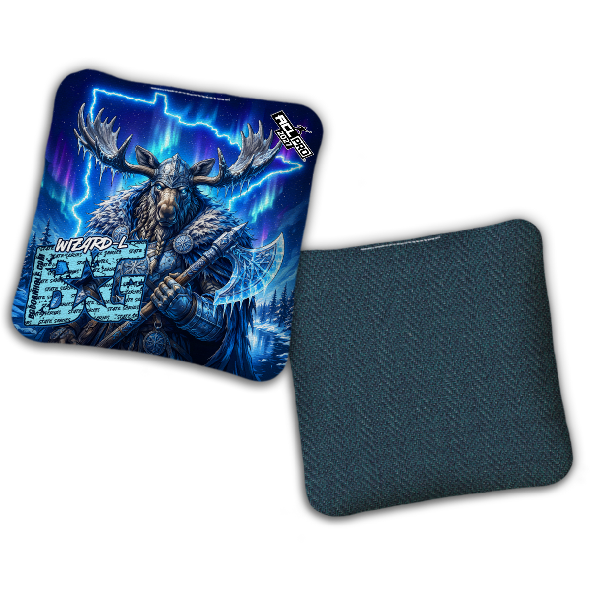 2027 BG Multiple Bag Models "Minnesota Frost God" - ACL Pro Stamped Cornhole Bags - SET OF 4 BAGS