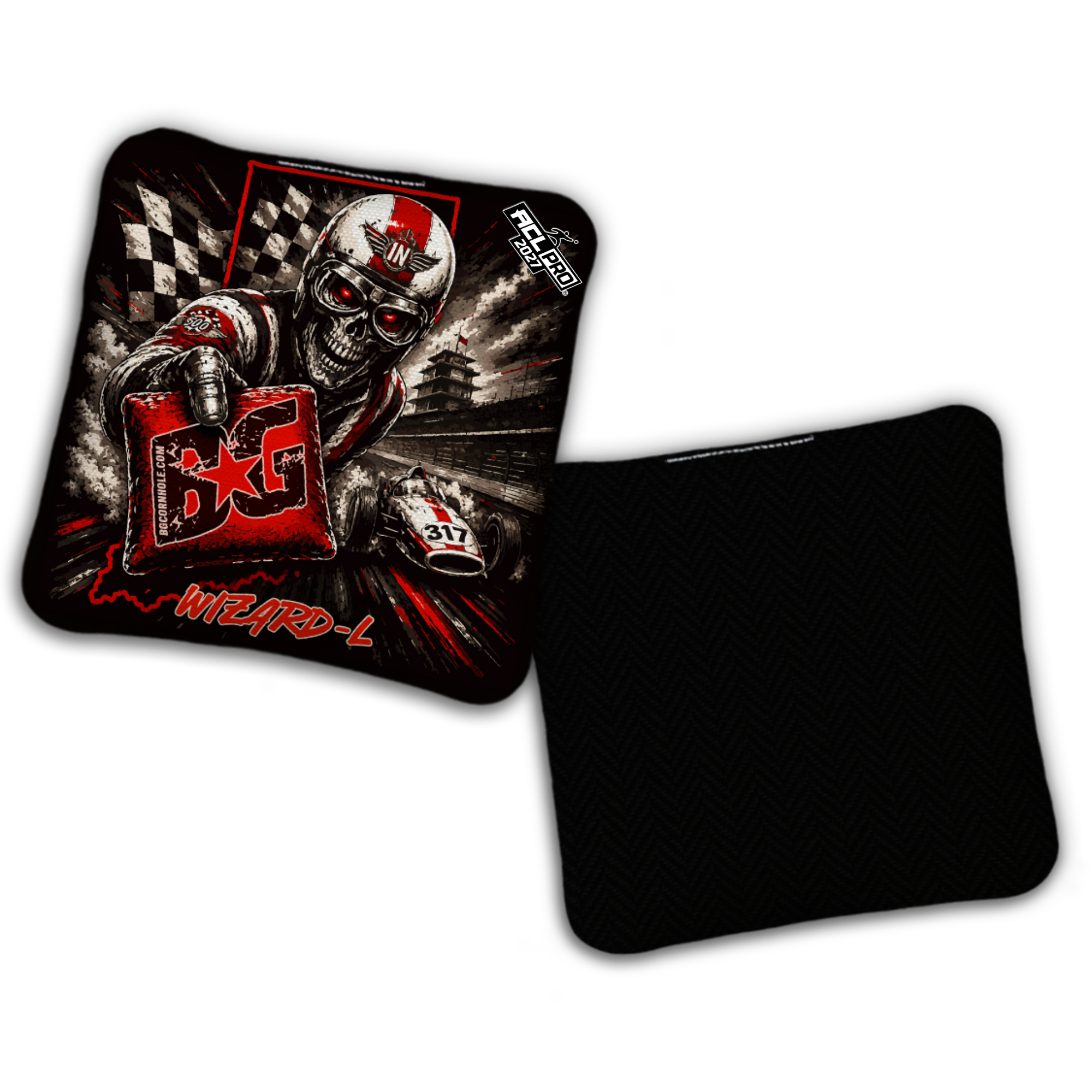 2027 BG Multiple Bag Models "Speed Demon" - ACL Pro Stamped Cornhole Bags - SET OF 4 BAGS