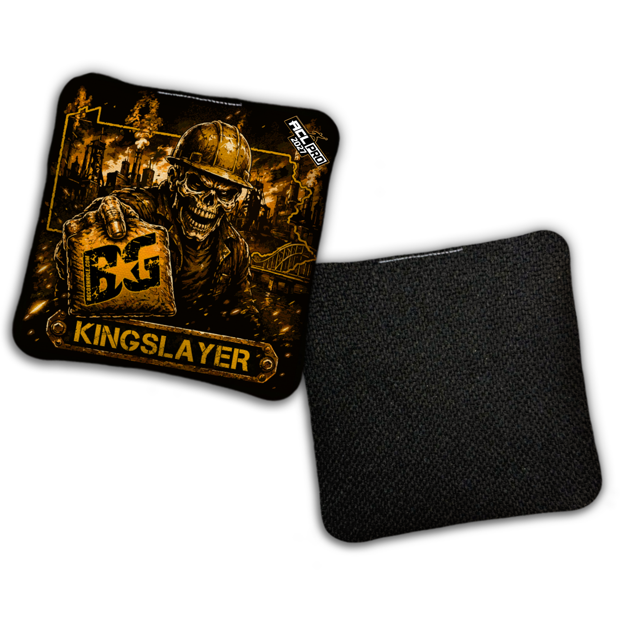 2027 BG Multiple Bag Models "Steel City Savage" - ACL Pro Stamped Cornhole Bags - SET OF 4 BAGS