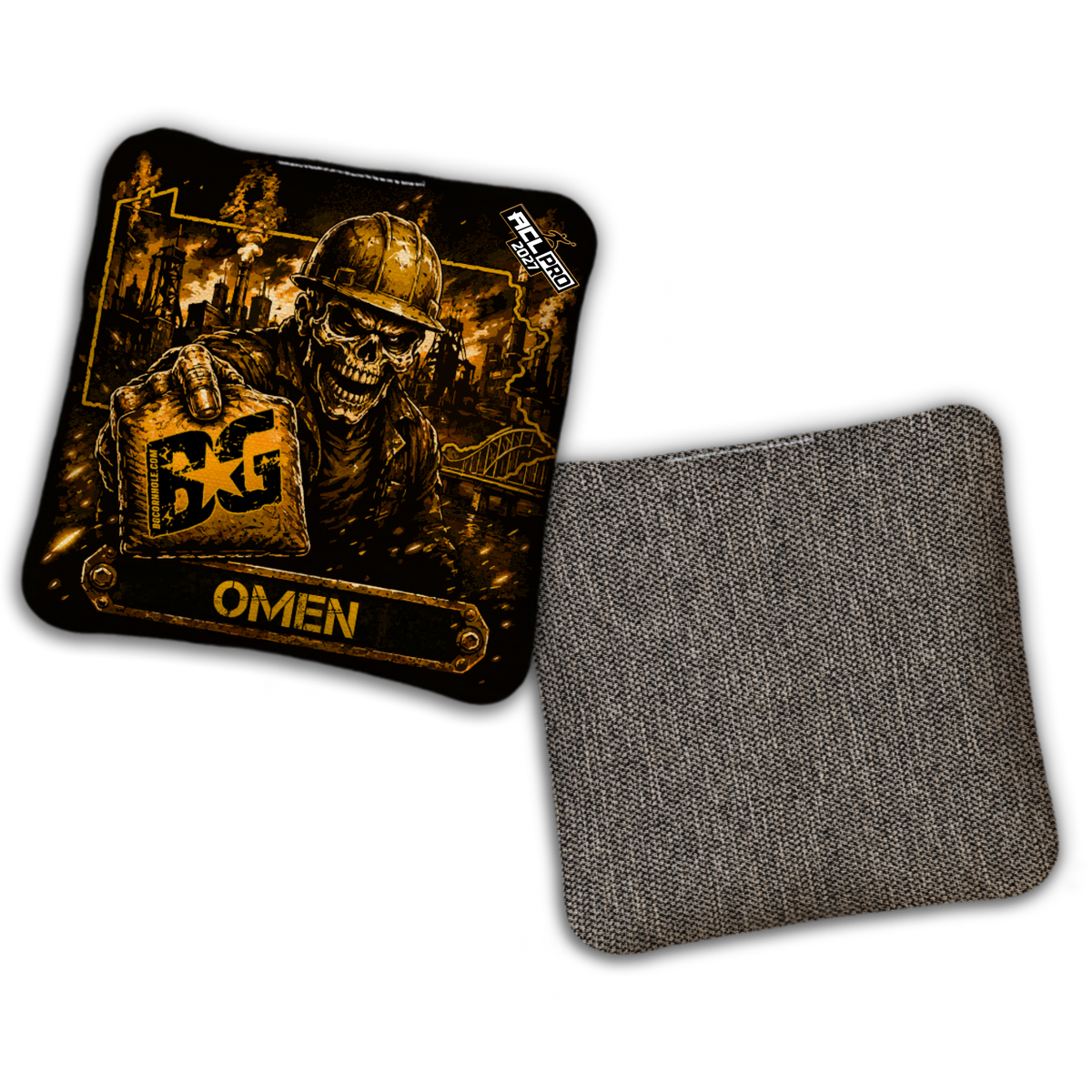 2027 BG Multiple Bag Models "Pennsylvania Steel City Savage" - ACL Pro Stamped Cornhole Bags - SET OF 4 BAGS