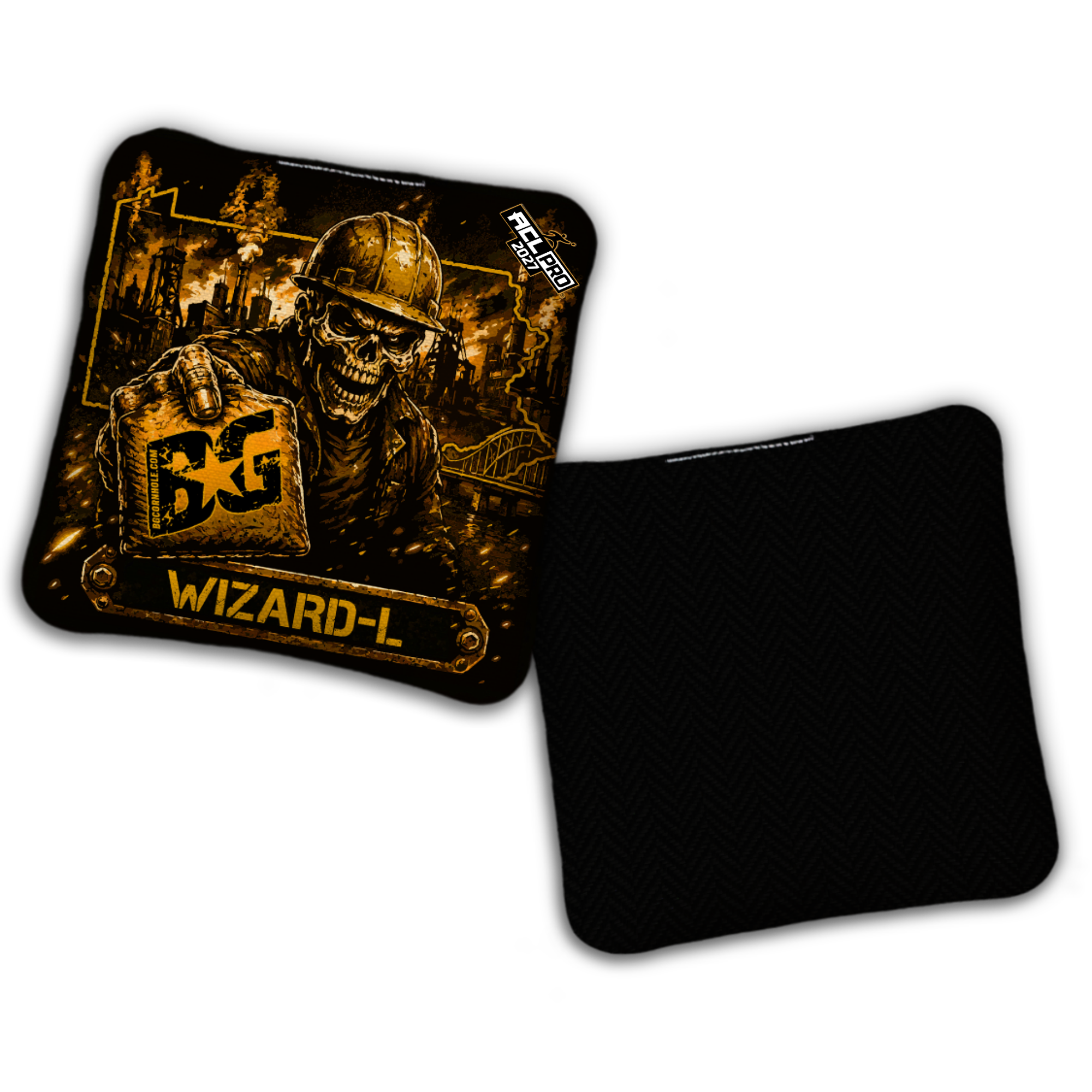 2027 BG Multiple Bag Models "Steel City Savage" - ACL Pro Stamped Cornhole Bags - SET OF 4 BAGS
