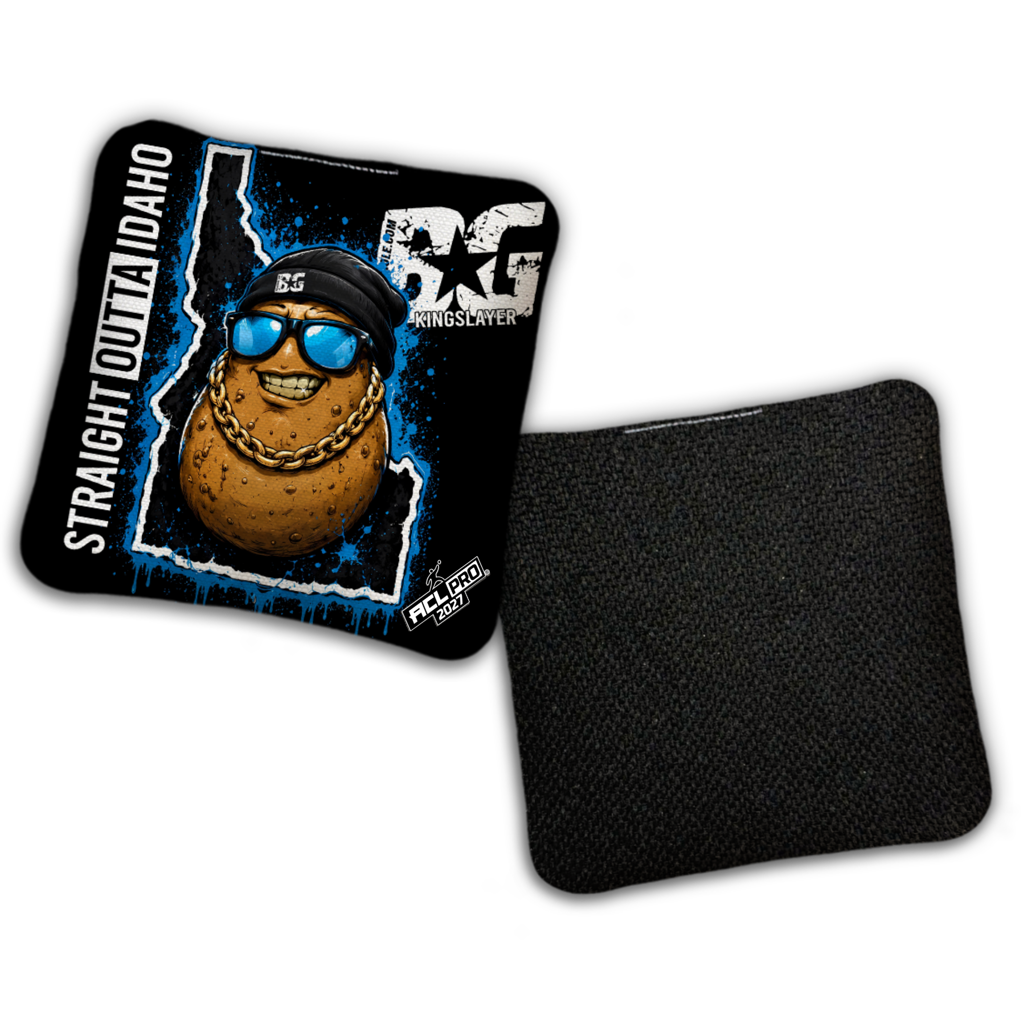 2027 BG Multiple Bag Models "Straight Outta Idaho" - ACL Pro Stamped Cornhole Bags - SET OF 4 BAGS