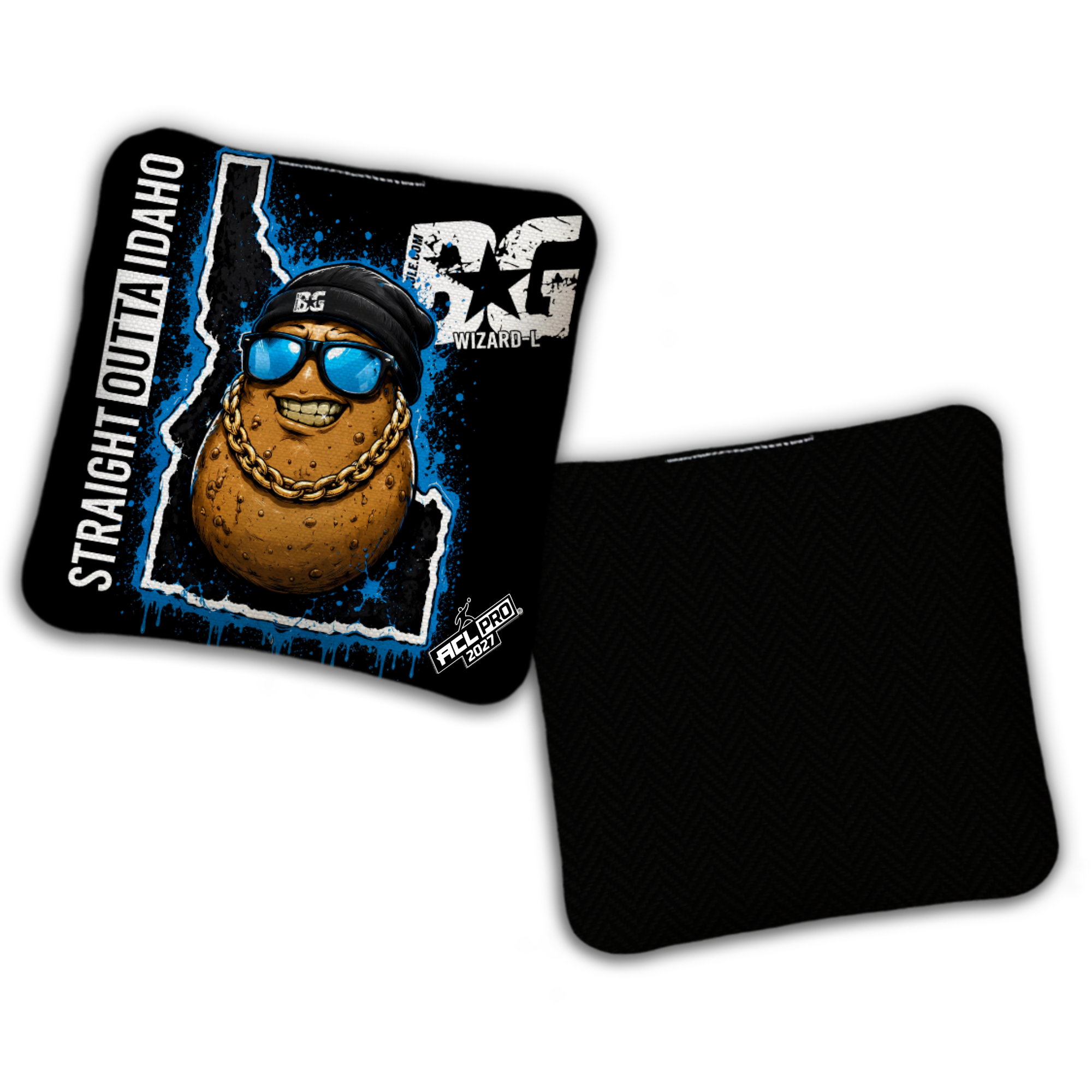 2027 BG Multiple Bag Models "Straight Outta Idaho" - ACL Pro Stamped Cornhole Bags - SET OF 4 BAGS