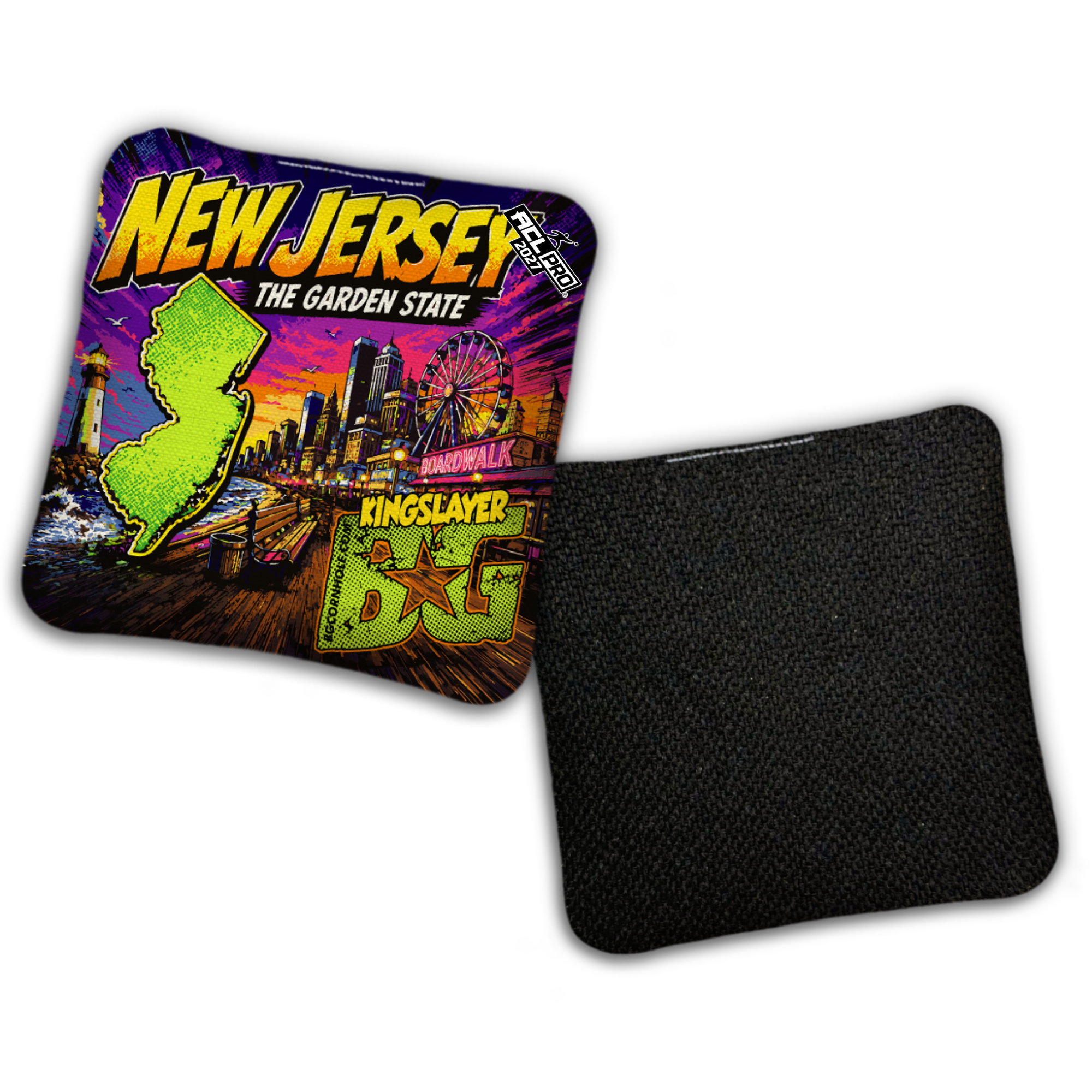 2027 BG Multiple Bag Models "THE GARDEN STATE NJ" - ACL Pro Stamped Cornhole Bags - SET OF 4 BAGS
