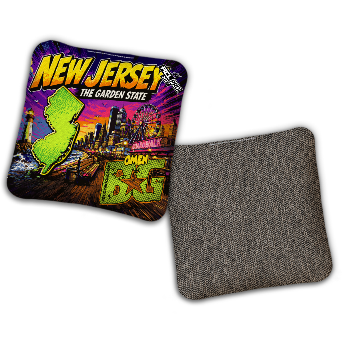 2027 BG Multiple Bag Models "New Jersey The Garden State" - ACL Pro Stamped Cornhole Bags - SET OF 4 BAGS