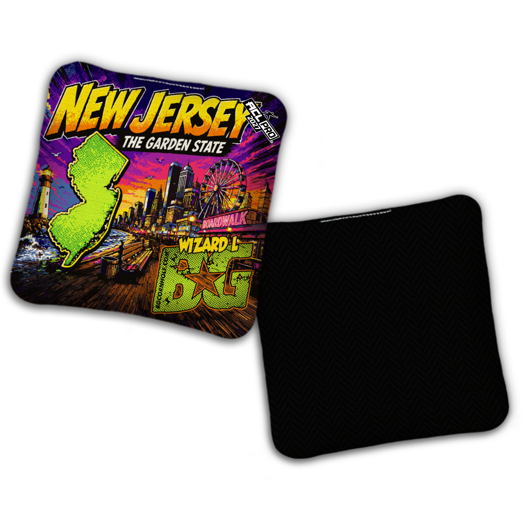 2027 BG Multiple Bag Models "THE GARDEN STATE NJ" - ACL Pro Stamped Cornhole Bags - SET OF 4 BAGS