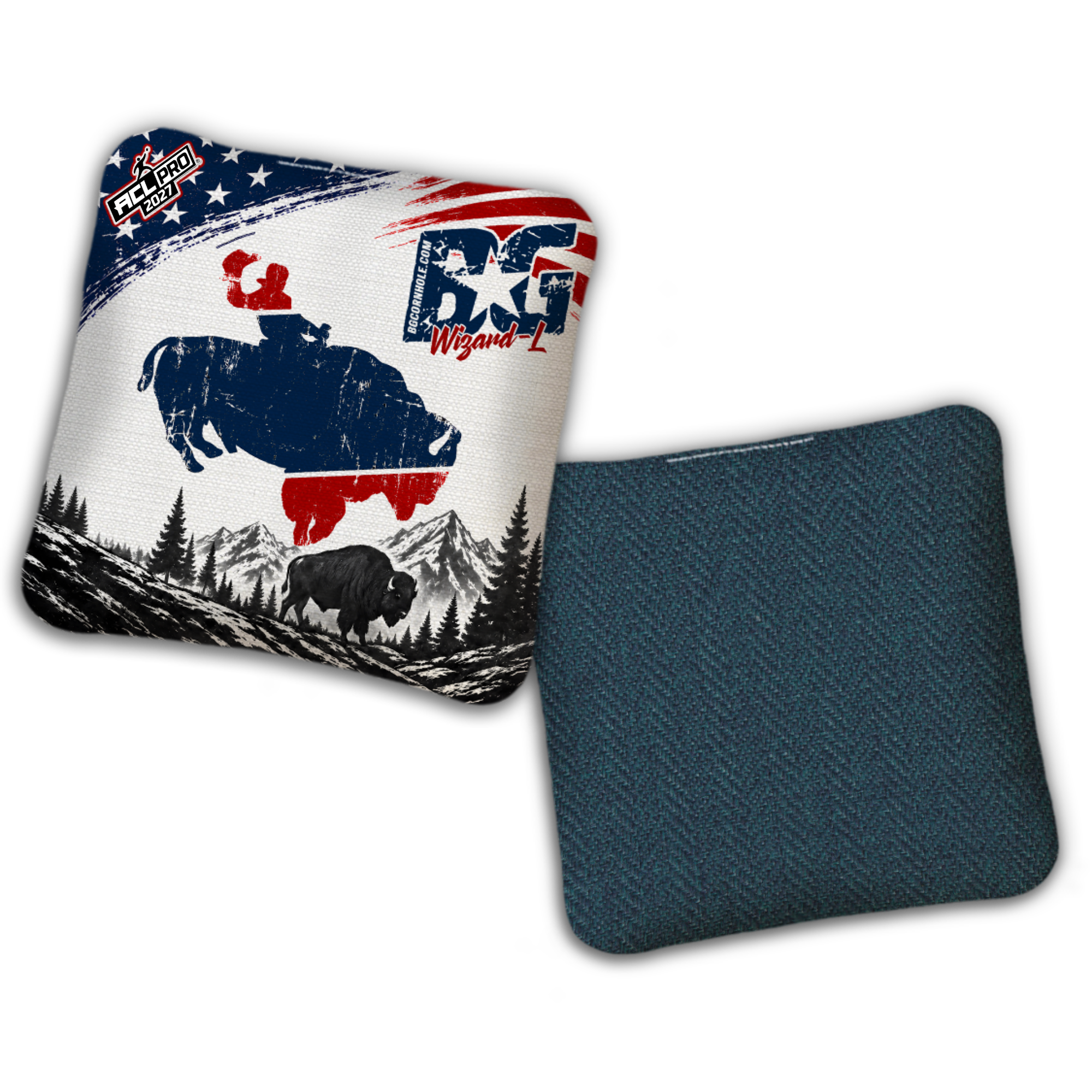 2027 BG Multiple Bag Models "Wyoming" - ACL Pro Stamped Cornhole Bags - SET OF 4 BAGS