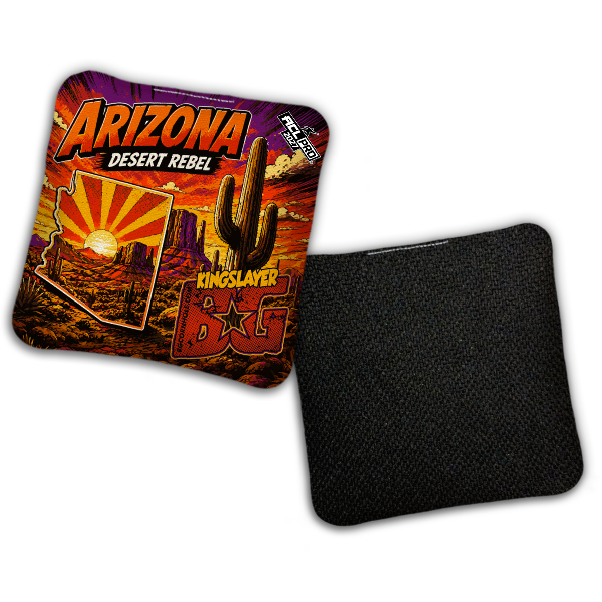 2027 BG Multiple Bag Models "Arizona Desert Rebel" - ACL Pro Stamped Cornhole Bags - SET OF 4 BAGS