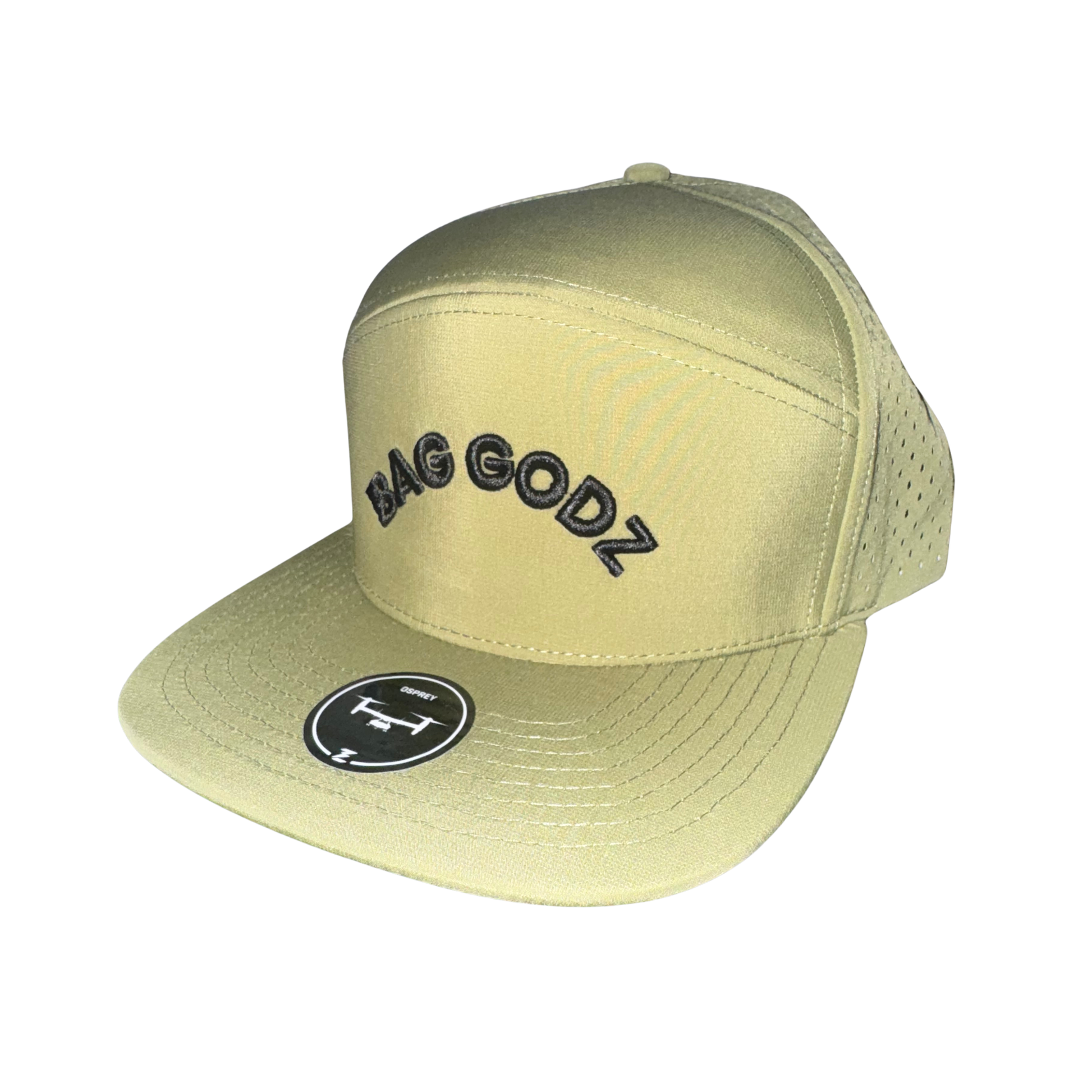 Green Baggodz Zapped Osprey 7 Panel Hat