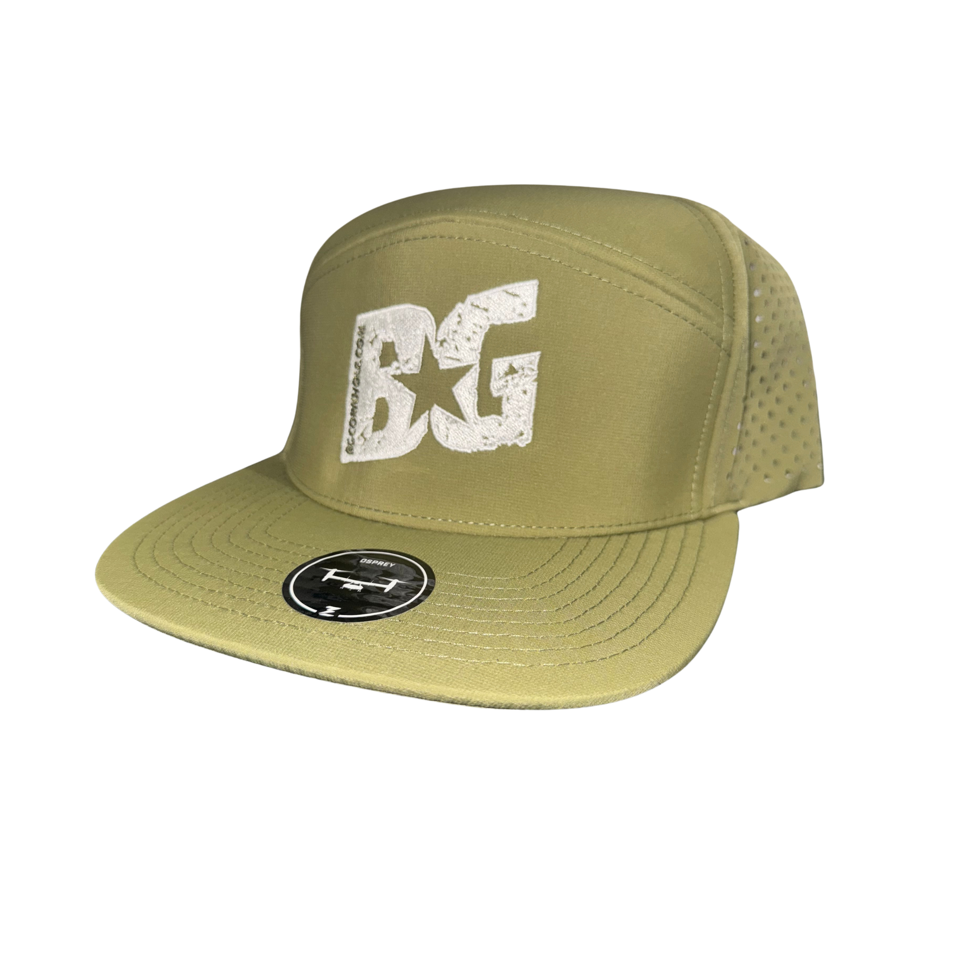 Green BG Zapped Osprey 7 Panel Hat