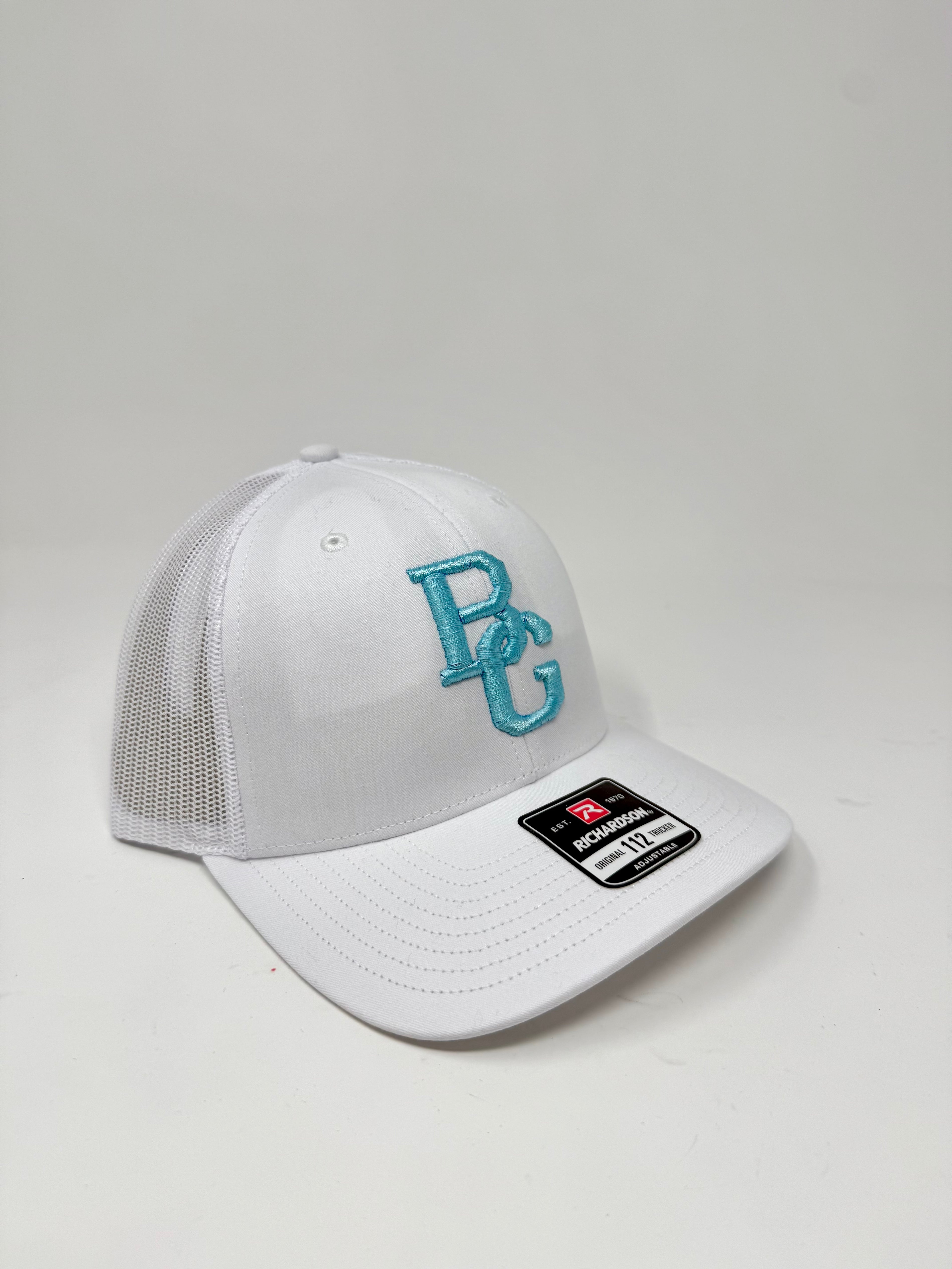 White 112 Trucker Hat - Colored Embroidery - RICHARDSON