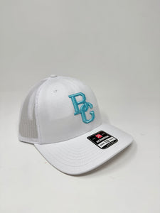 White 112 Trucker Hat - Colored Embroidery - RICHARDSON
