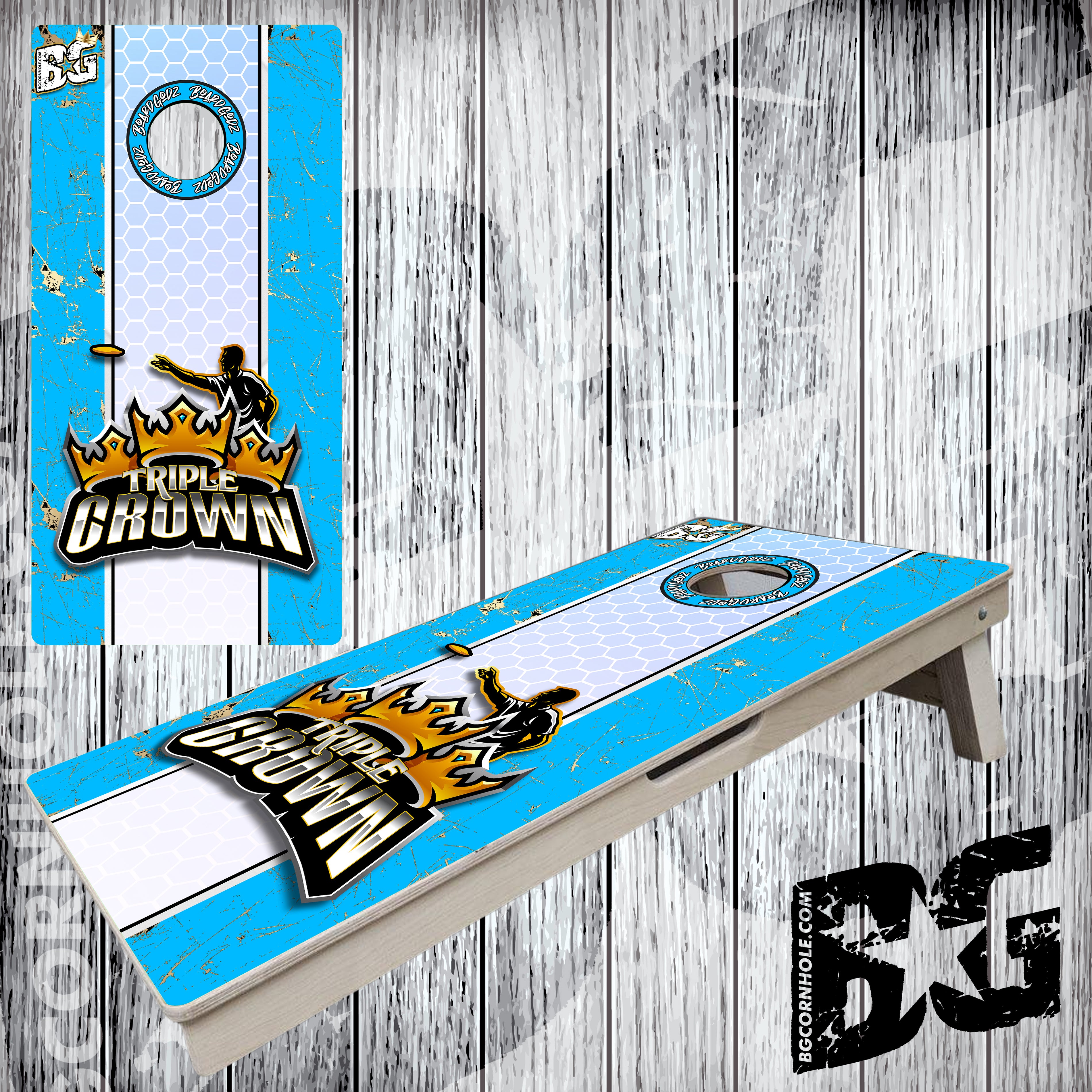 BG "Triple Crown" Cornhole Boards - Elite Model