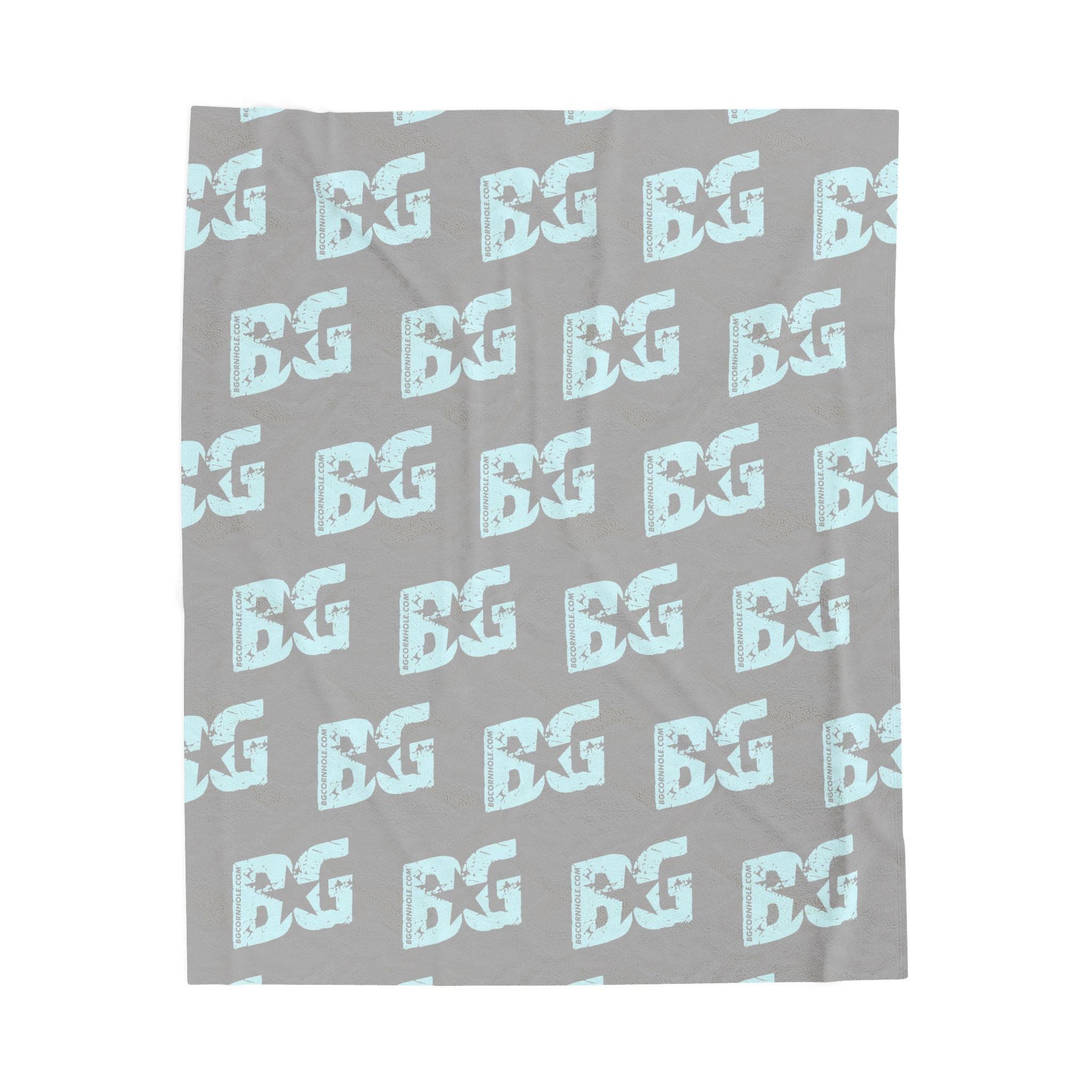 Ice blue BG logo blanket