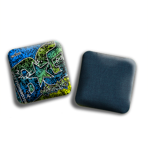 BG Wizard 4" Mini Cornhole Bags - “GRAFFITI” - Set of 4 Bags