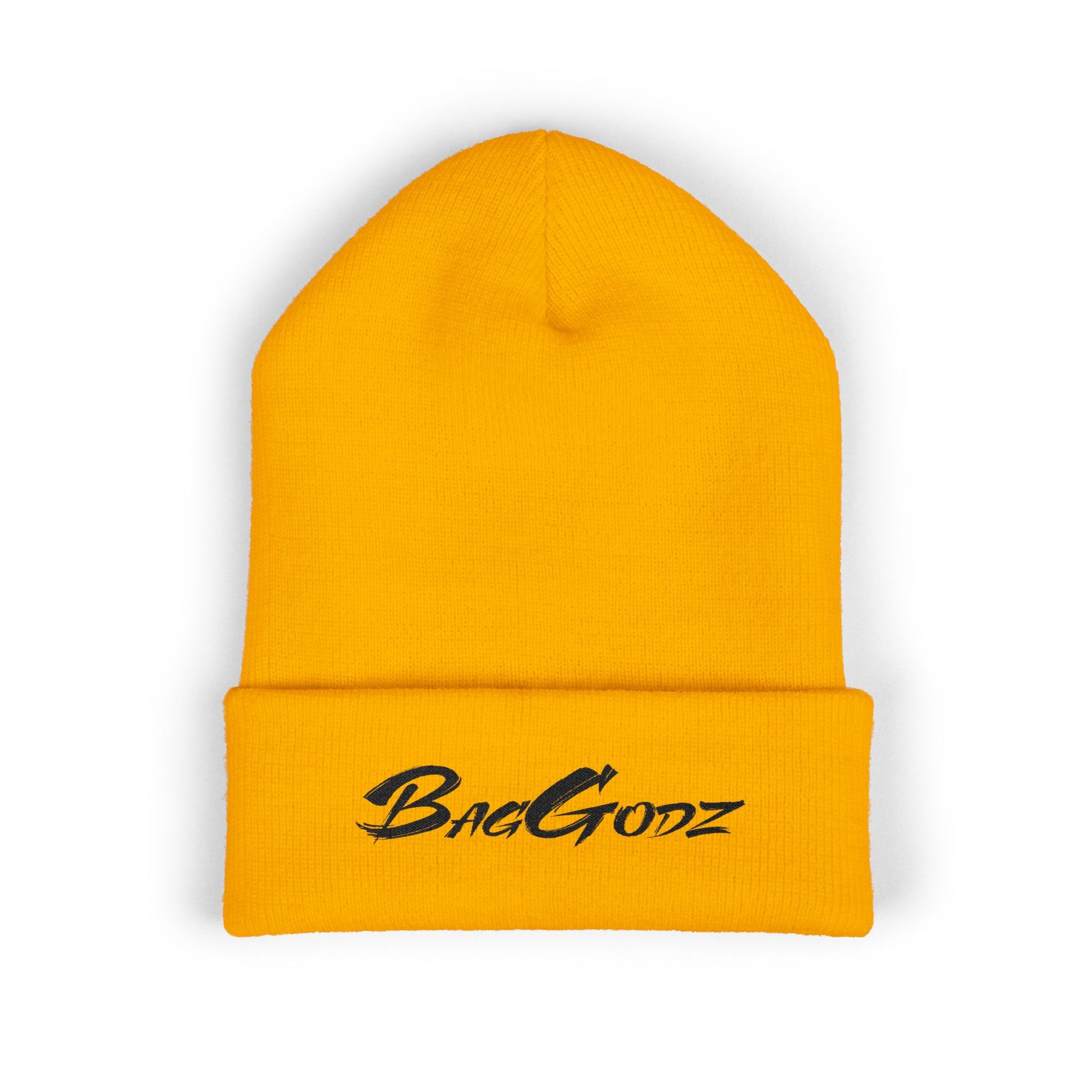 Black BagGodz Classic Cuffed Beanie (Embroidery) - Multiple Colors