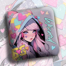 Load image into Gallery viewer, BG Wizard 4” Mini Cornhole Bags - &quot;ANIME WAIFU VALENTINE&quot; - Set of 4 Bags