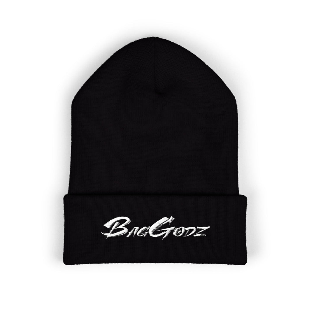 White BagGodz Classic Cuffed Beanie (Embroidery) - Multiple Colors