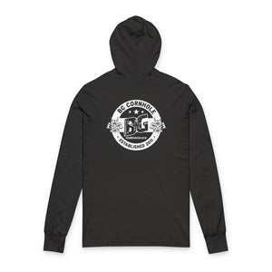 BG Unisex Hooded Long Sleeve Tee - Multiple Colors