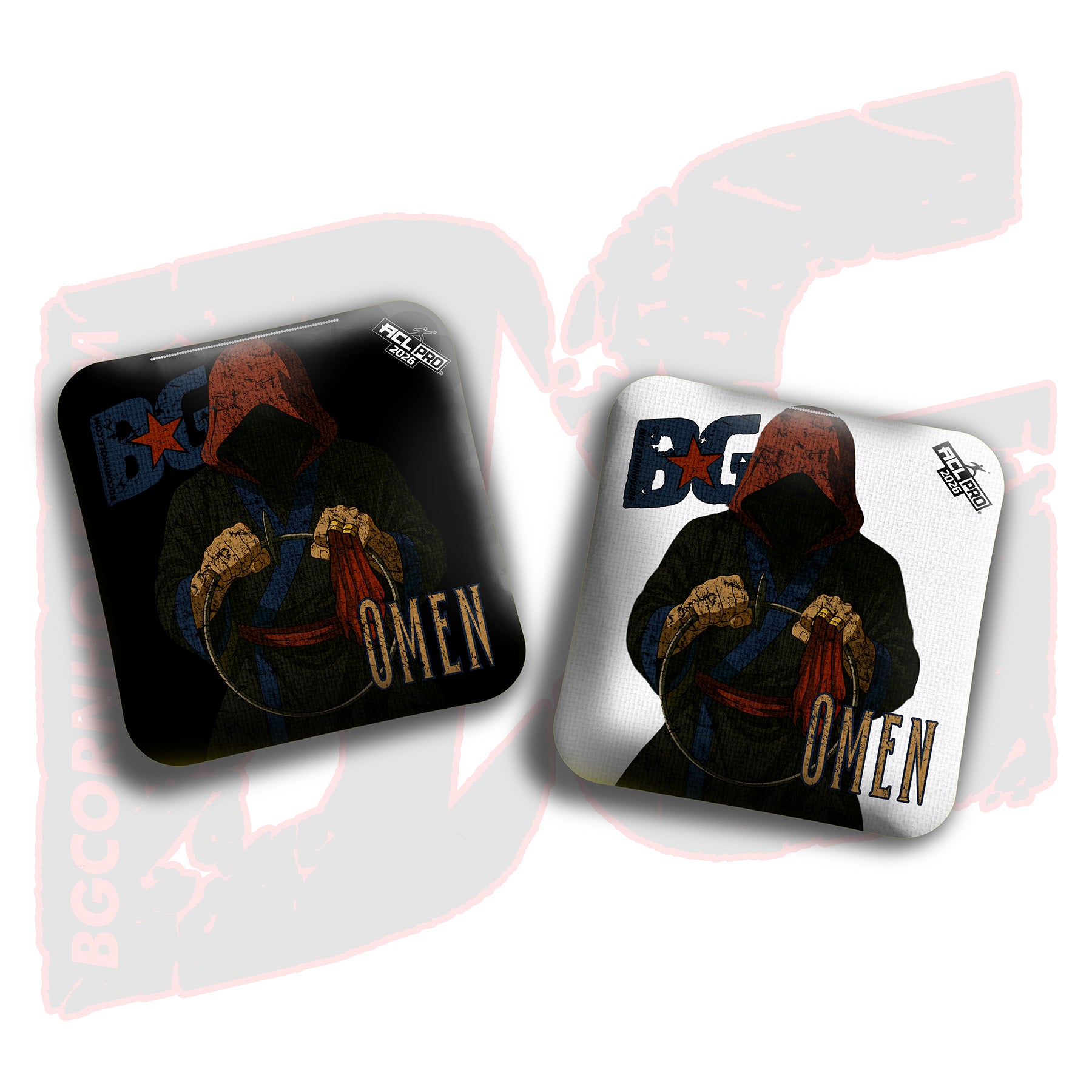 2026 BG Omen "Hmong Shaman" - ACL Pro Stamped Cornhole Bags - SET OF 4 BAGS
