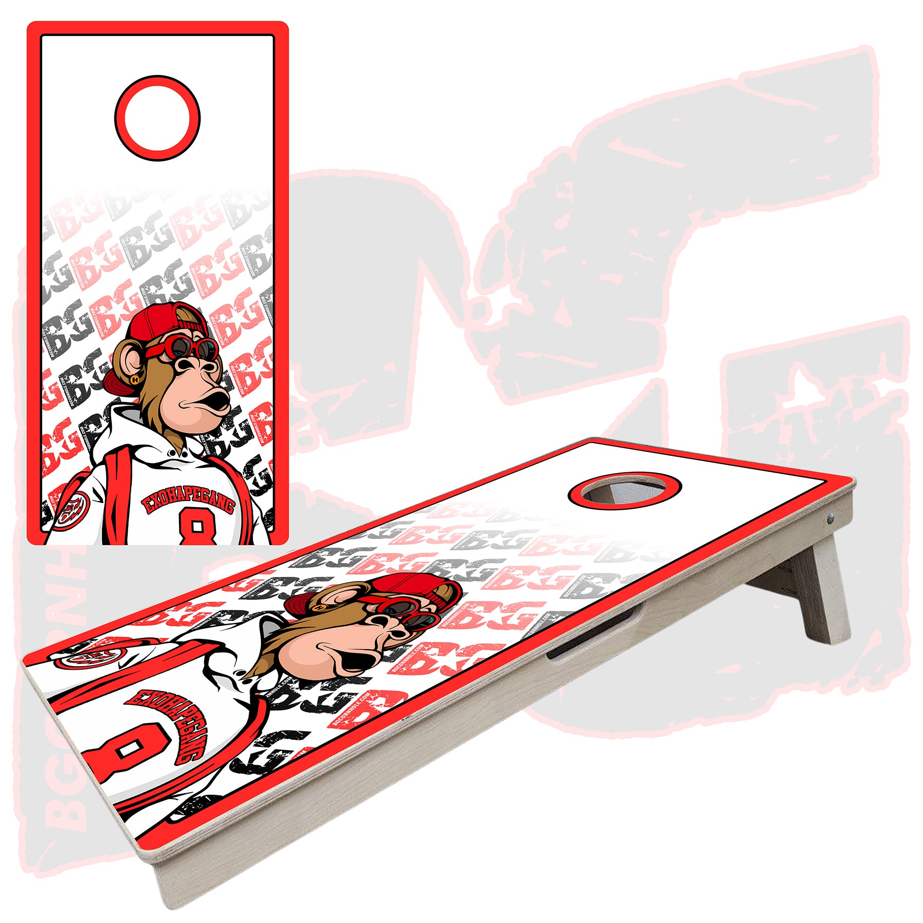 BG "NFT Retro” Cornhole Boards - Elite Model