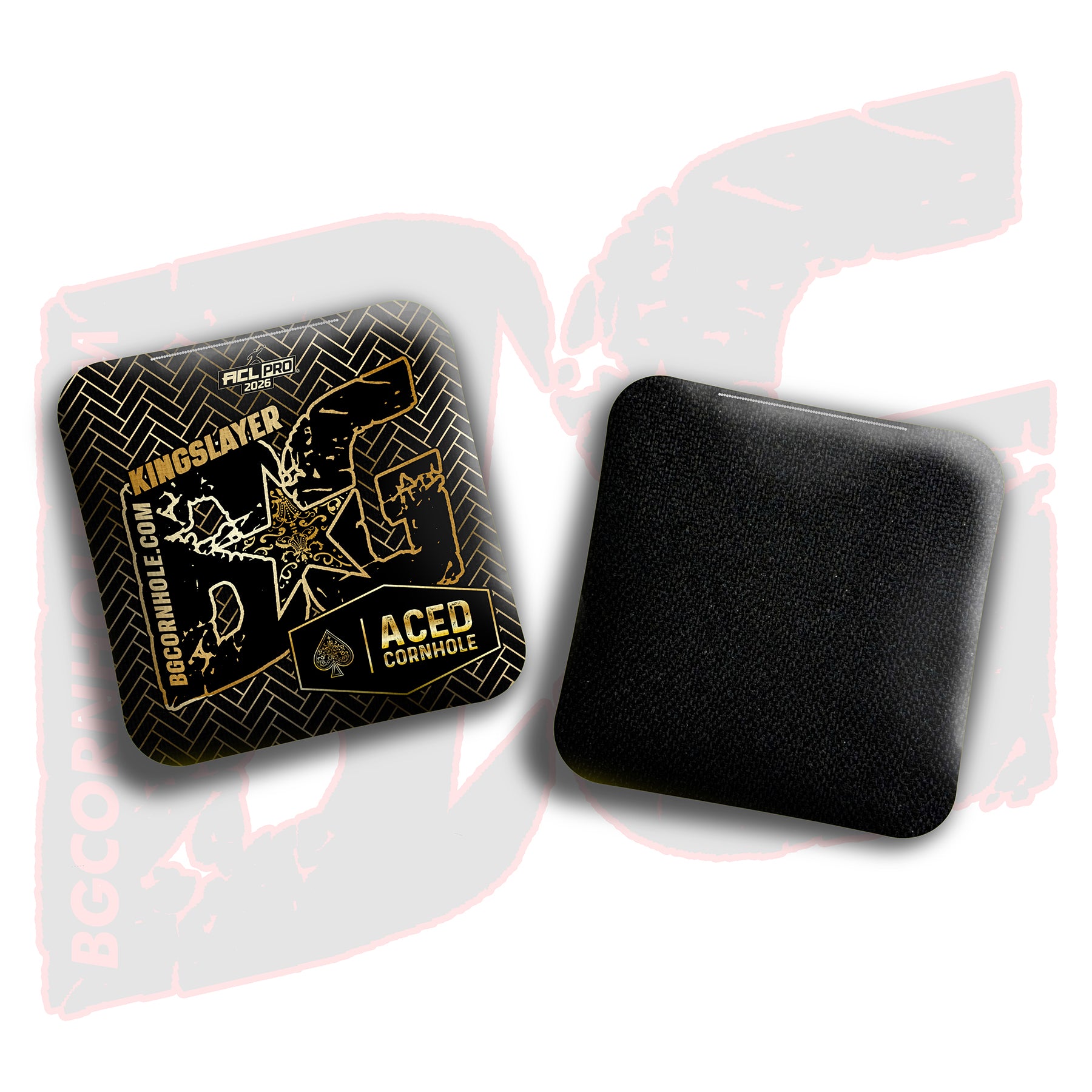 2026 BG Multiple Bag Models - "Aced Cornhole” Collab - ACL Pro Stamped Cornhole Bags - SET OF 4 BAGS