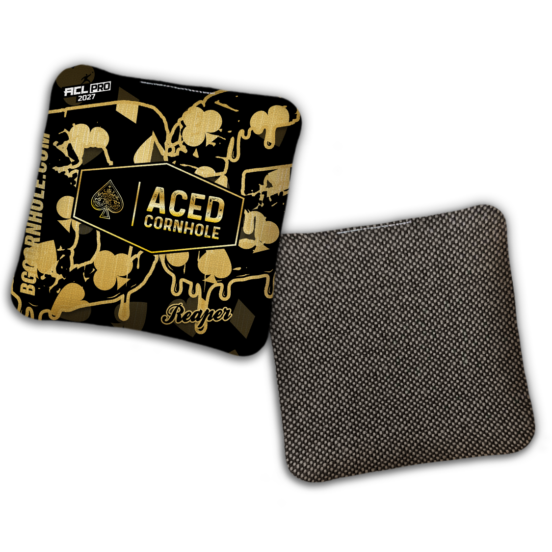 2027 ACL - BG Multiple Bag Models - "Aced Suits” Ace Cornhole Collab - Pro Stamped Cornhole Bags - SET OF 4 BAGS