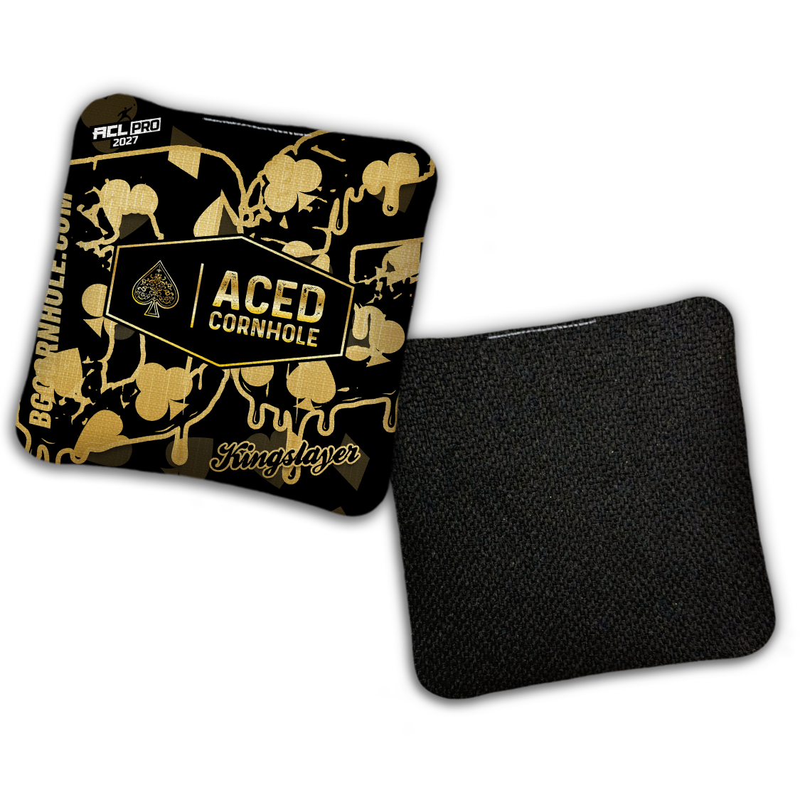 2027 ACL - BG Multiple Bag Models - "Aced Suits” Ace Cornhole Collab - Pro Stamped Cornhole Bags - SET OF 4 BAGS