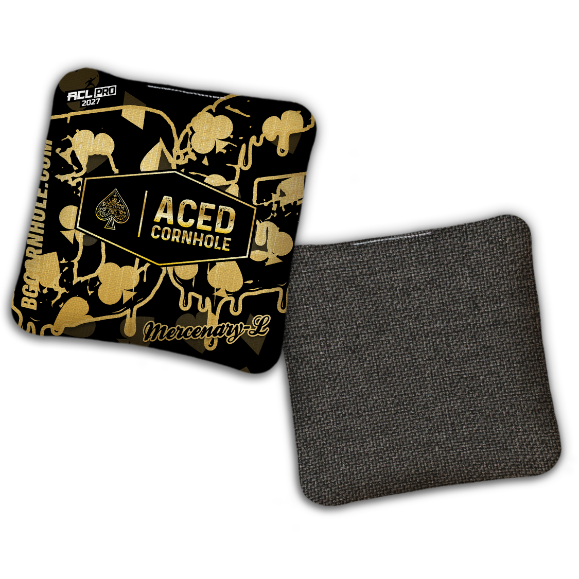 2027 ACL - BG Multiple Bag Models - "Aced Suits” Ace Cornhole Collab - Pro Stamped Cornhole Bags - SET OF 4 BAGS