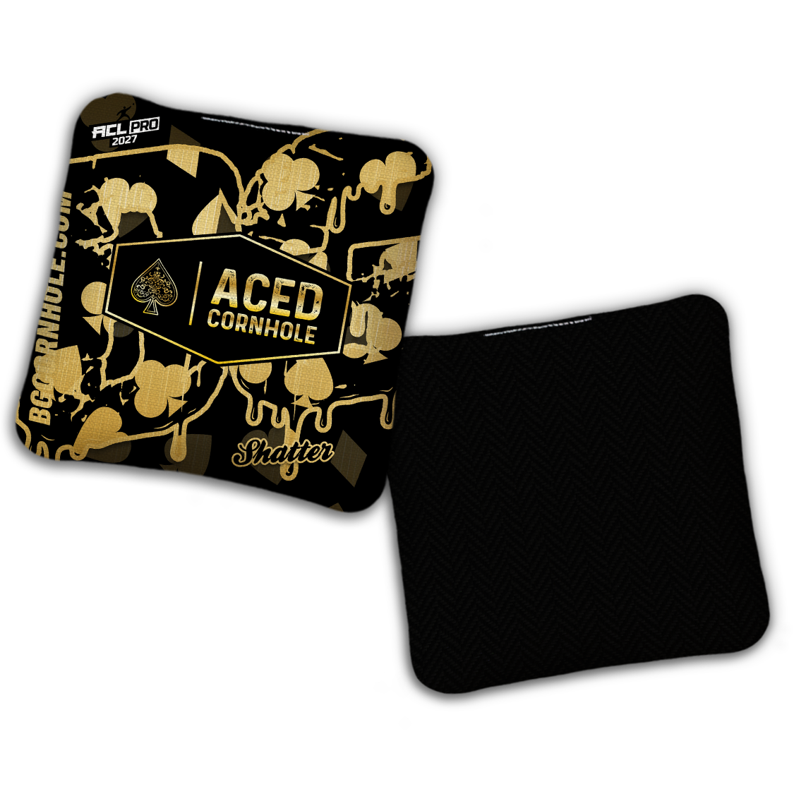 2027 ACL - BG Multiple Bag Models - "Aced Suits” Ace Cornhole Collab - Pro Stamped Cornhole Bags - SET OF 4 BAGS