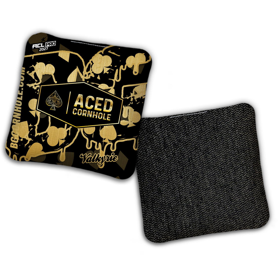 2027 ACL - BG Multiple Bag Models - "Aced Suits” Ace Cornhole Collab - Pro Stamped Cornhole Bags - SET OF 4 BAGS