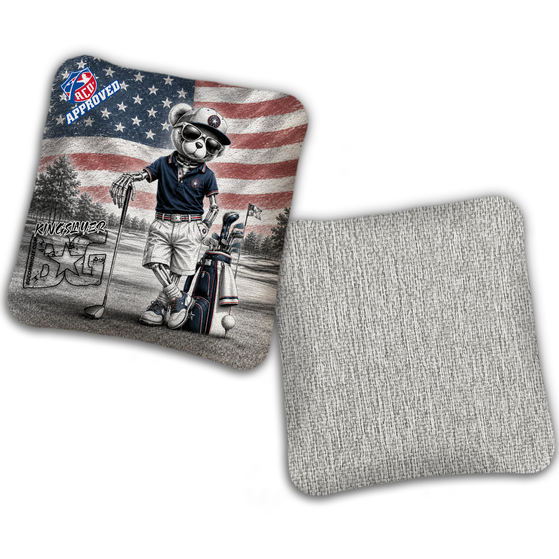 2027 ACO - BG Multiple Bag Models "FAIRWAY FREEDOM" - Pro Stamped Cornhole Bags - SET OF 4 BAGS