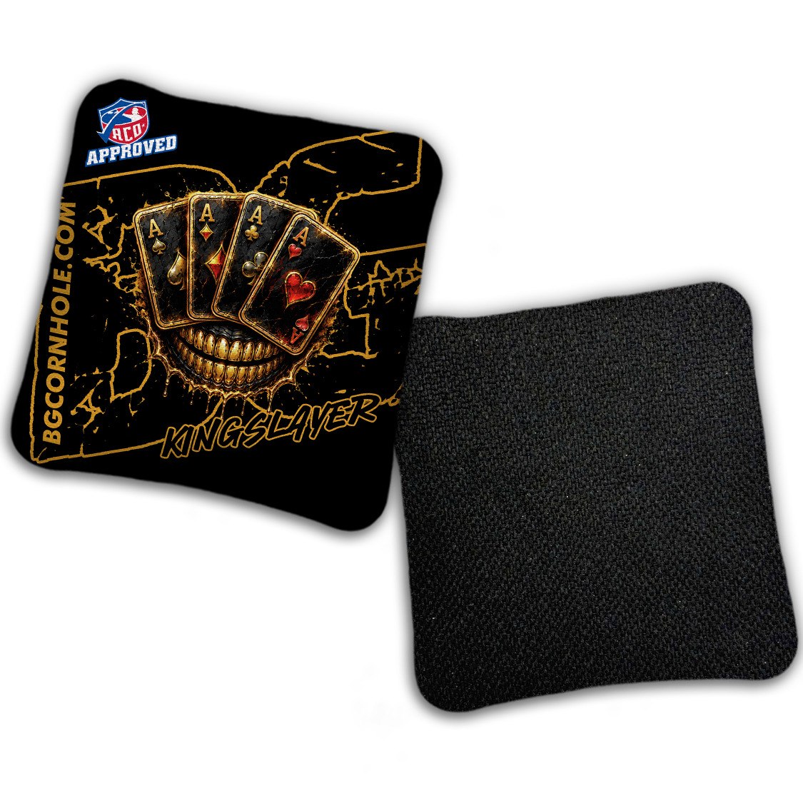 2027 ACO - BG Multiple Bag Models "DEAD MANS HAND " - Pro Stamped Cornhole Bags - SET OF 4 BAGS