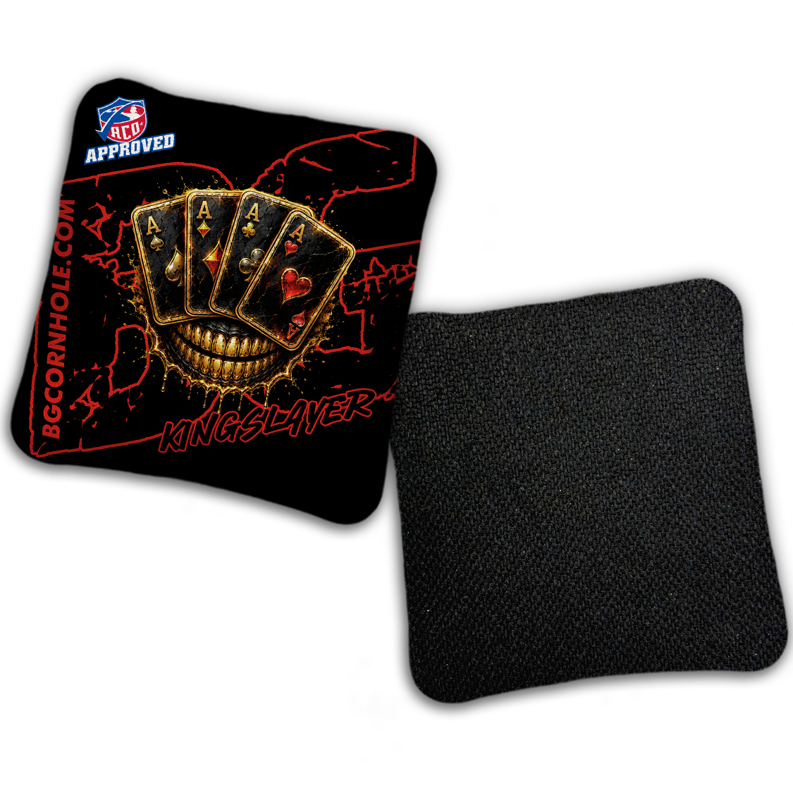 2027 ACO - BG Multiple Bag Models "DEAD MANS HAND " - Pro Stamped Cornhole Bags - SET OF 4 BAGS