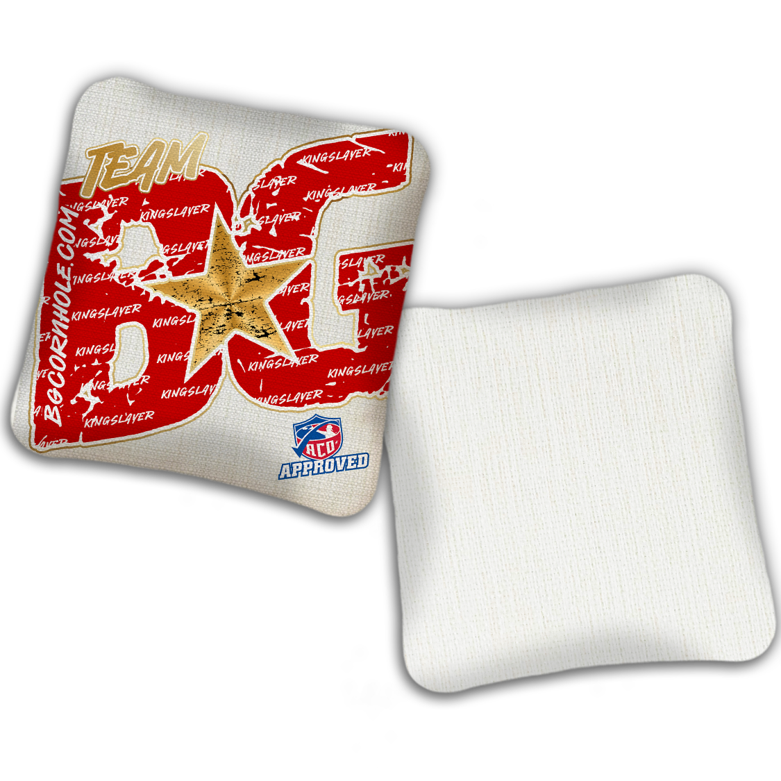 2027 ACO - BG Kingslayer "Big BG Colormatch" - Pro Stamped Cornhole Bags - SET OF 4 BAGS