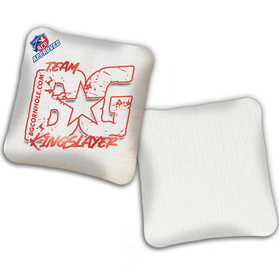 2027 ACO - BG Multiple Bag Models "OUTLINED TEAM BG" - Pro Stamped Cornhole Bags - SET OF 4 BAGS