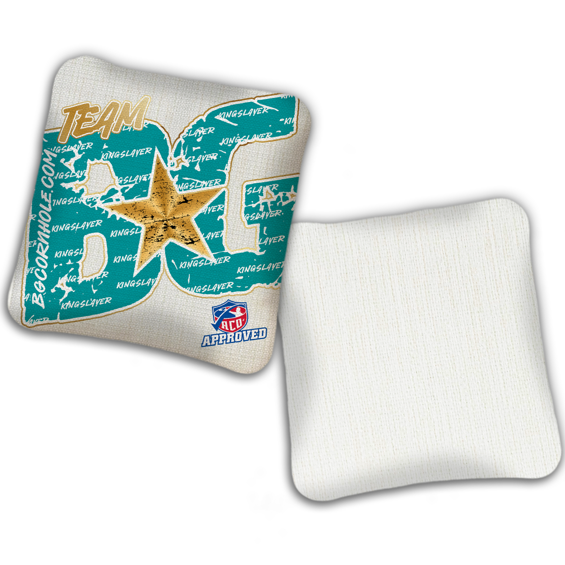 2027 ACO - BG Kingslayer "Big BG Colormatch" - Pro Stamped Cornhole Bags - SET OF 4 BAGS
